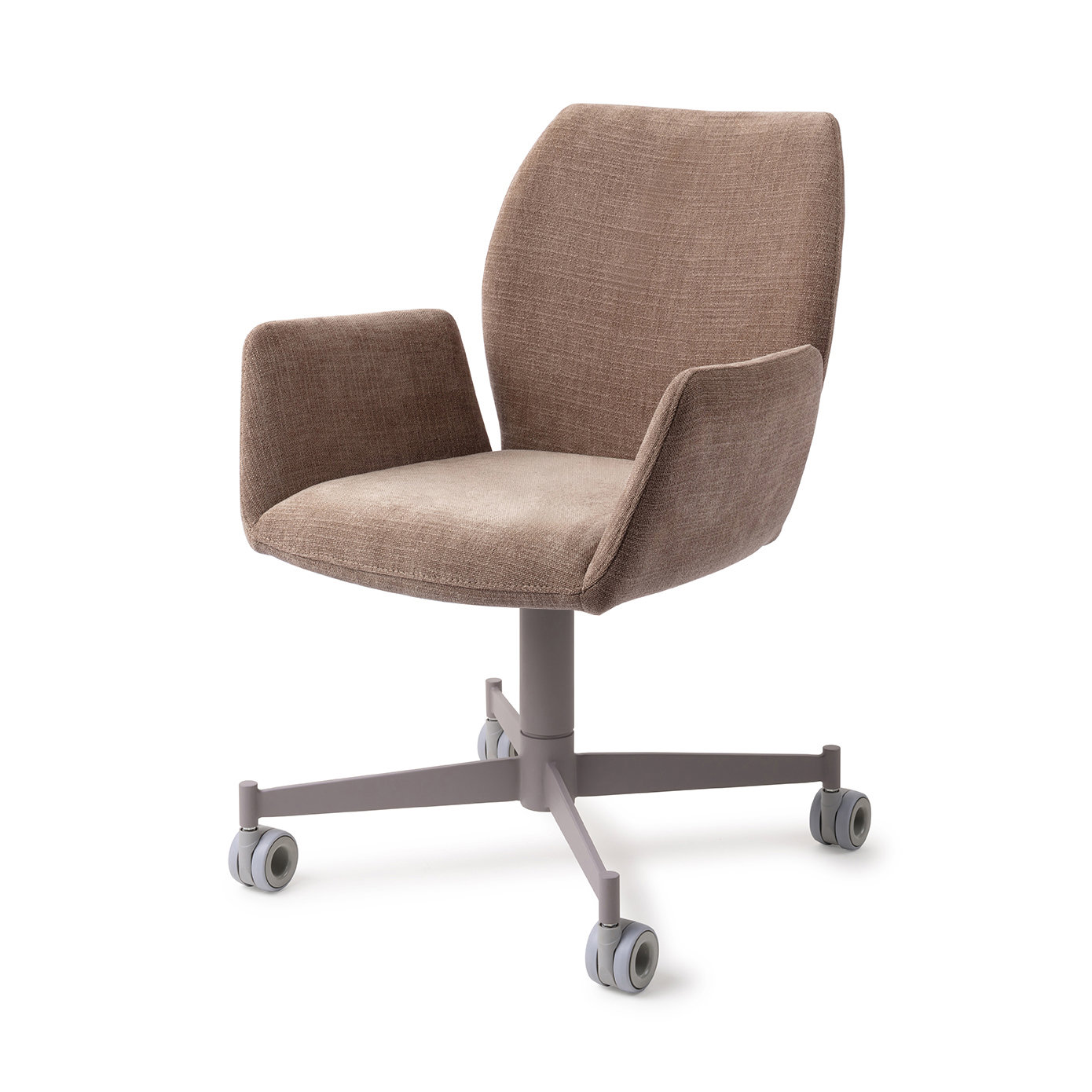 Jesper Home Esszimmerstuhl Misaki Mocha Mist Caster Grau