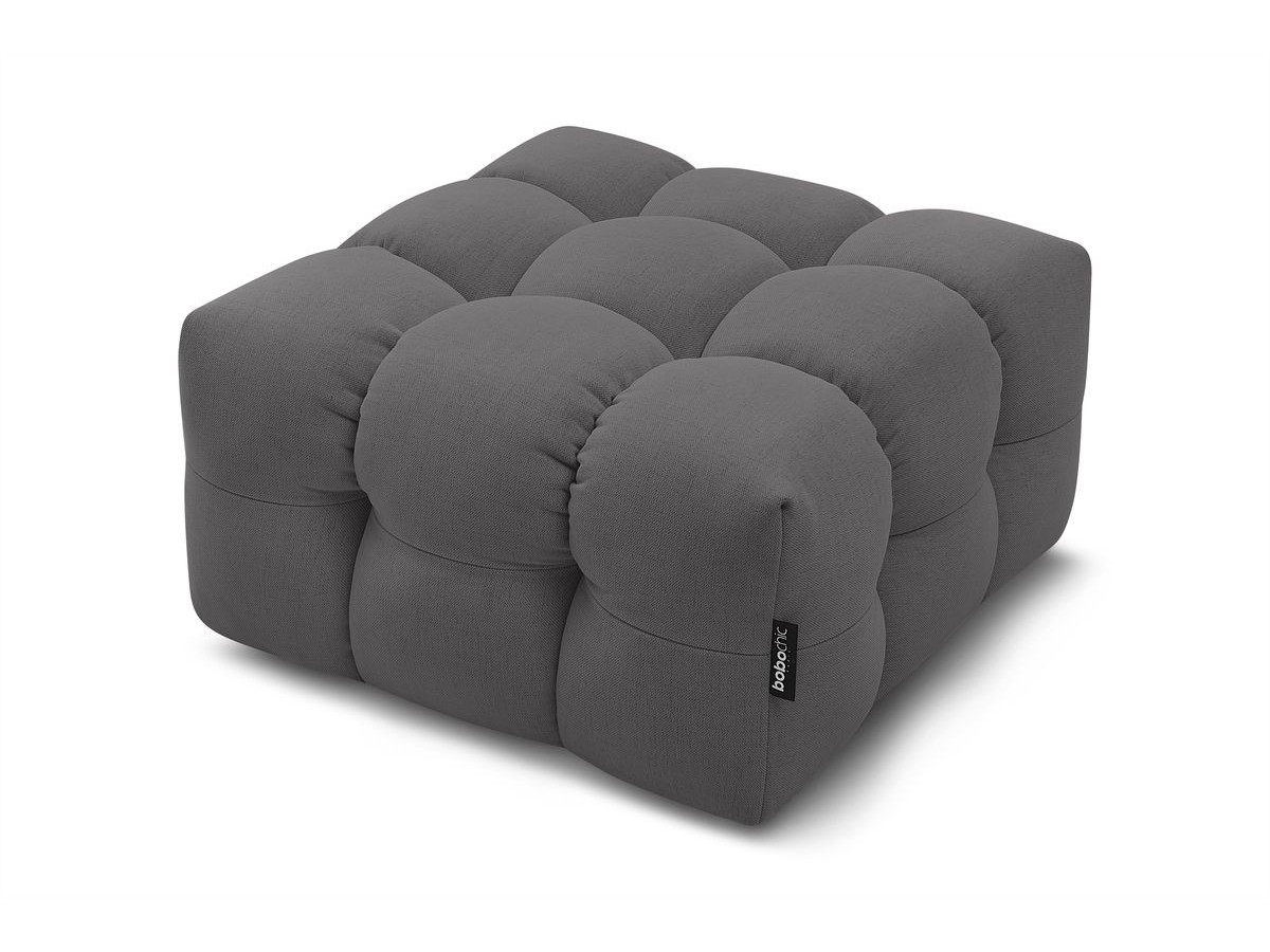 Bobochic Cloud Pouf Stoff Dunkelgrau