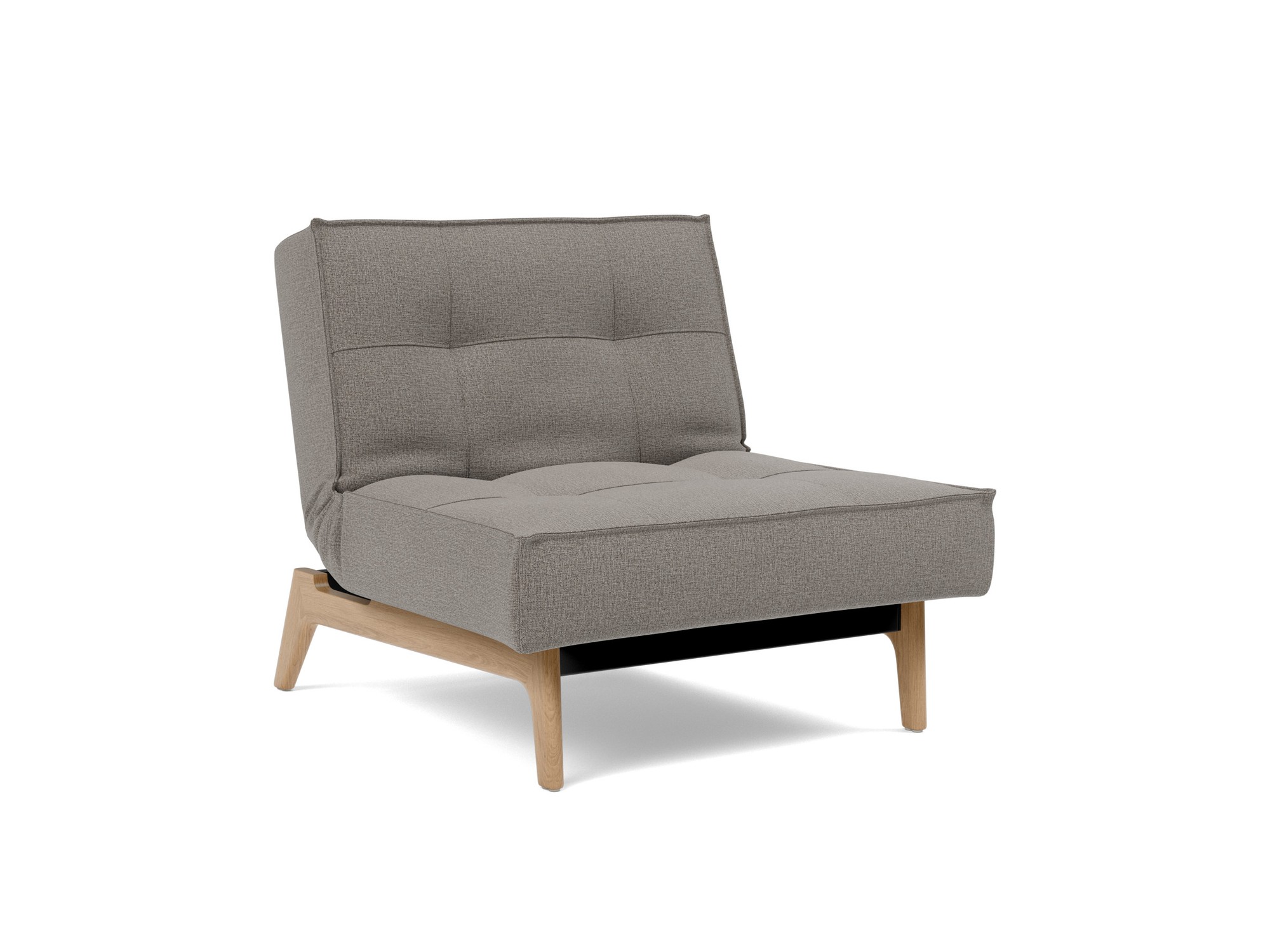 Sessel Splitback Flachgewebe Mixed Dance 521-Grey Beine Eiche