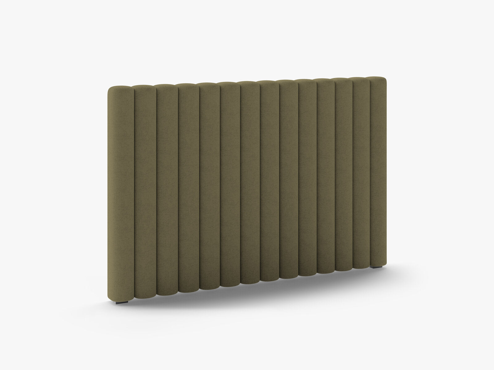 Micadoni Mistero Samtiger Kopfteil 80 cm Strukturierter Stoff Moly Grün 140x95