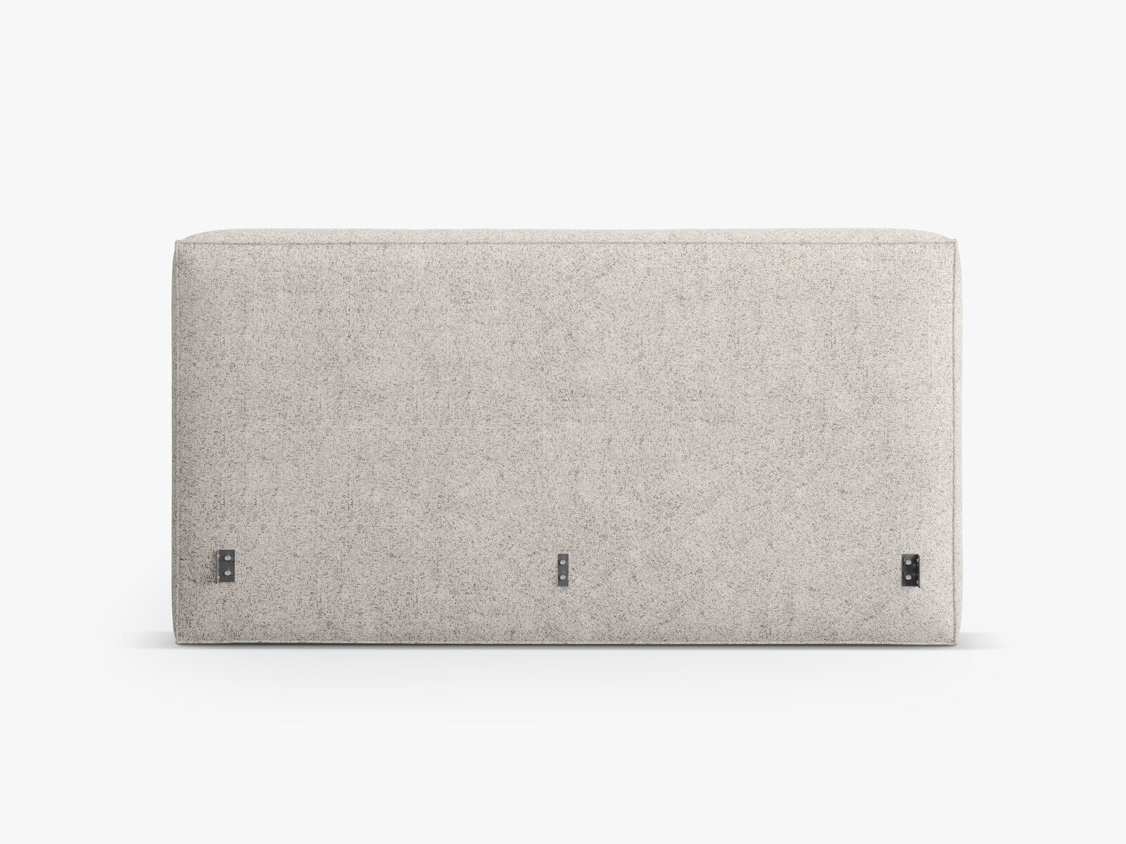 Micadoni Olivia Samtiger Kopfteil Strukturierter Stoff Puente Beige Melange 189x100