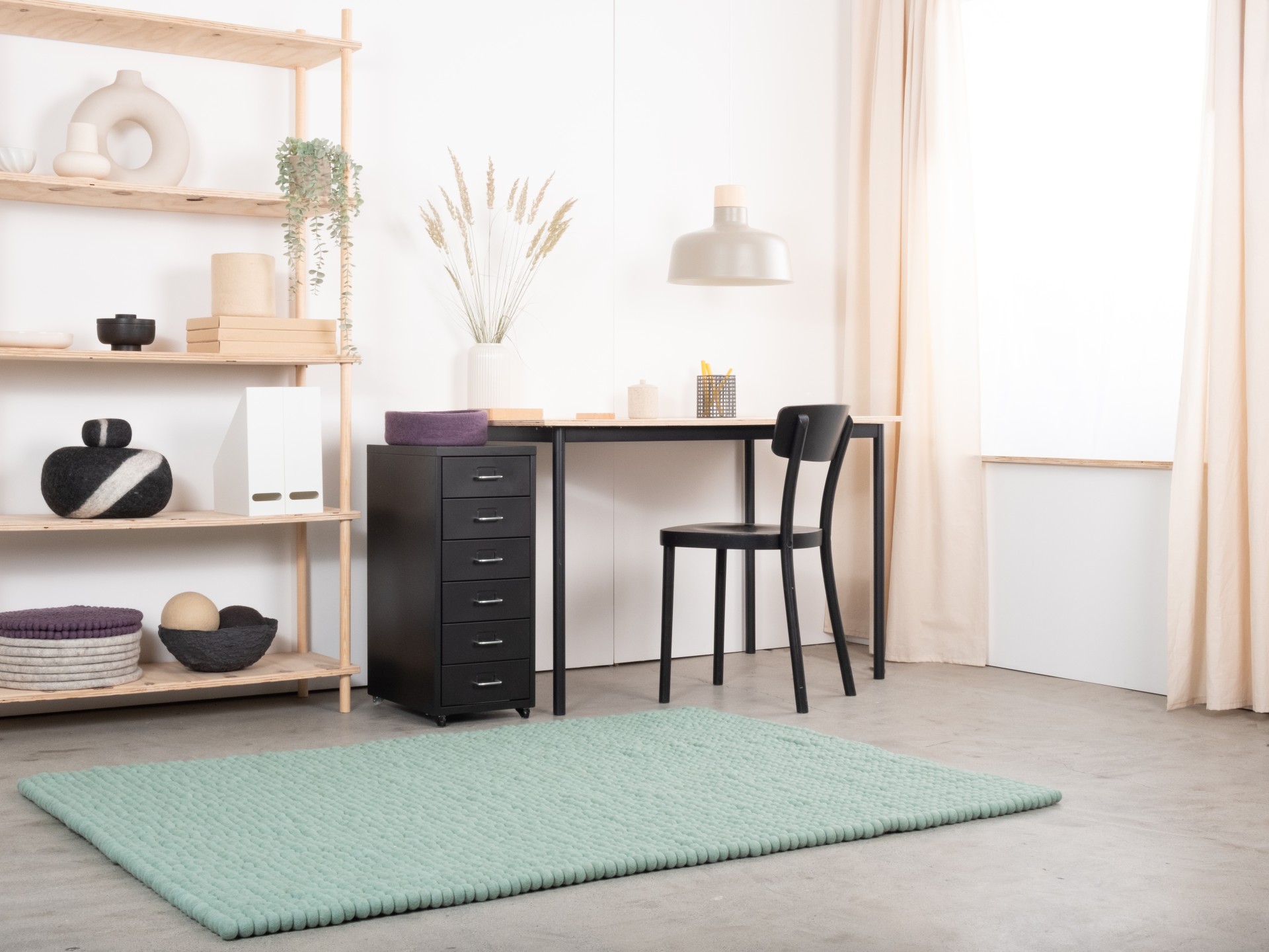 myfelt Fine Filzkugelteppich - 50x70 cm
