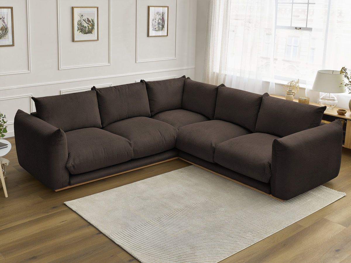 Bobochic Ernest Ecksofa Cordsamt Braun