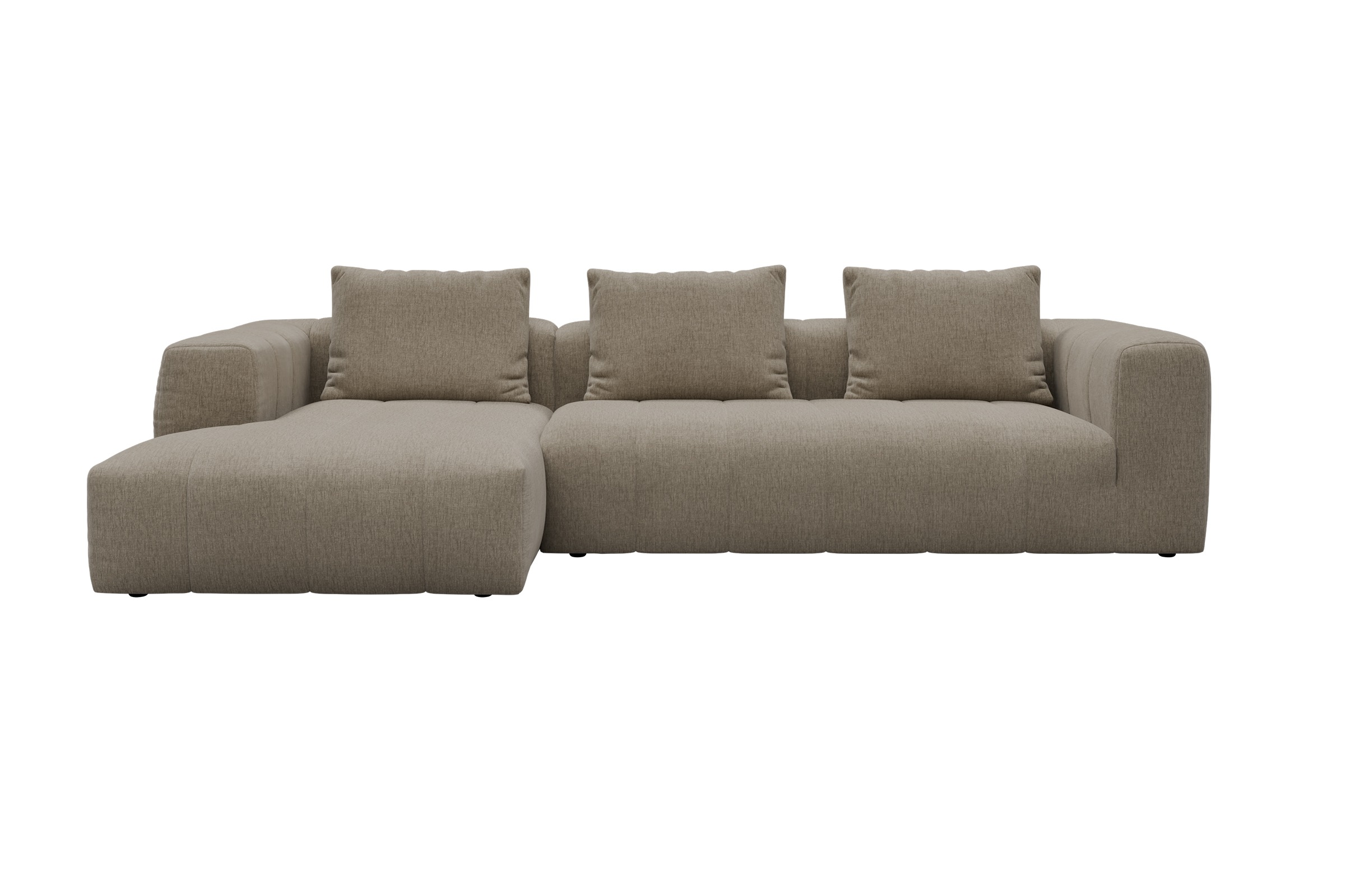 Hugo 2,5-Sitzer Armlehne rechts mit Chaiselongue Smooth-Belge moebelfaktor