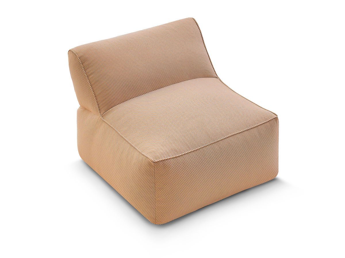 Bobochic Riviera Sofamodul 1-Sitzer Melange-Stoff Orange