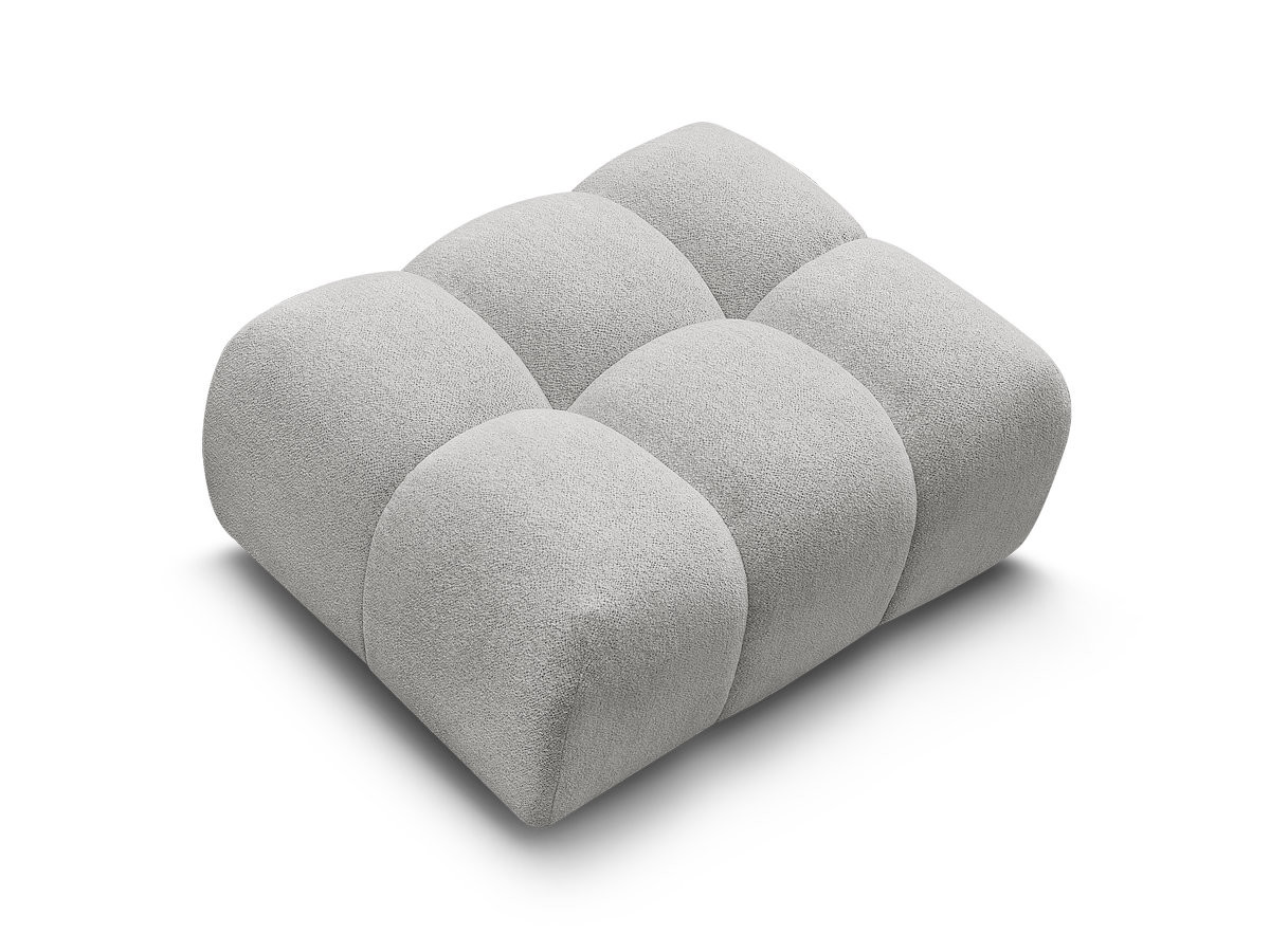 Bobochic Melisse Pouf Melange-Stoff Hellgrau