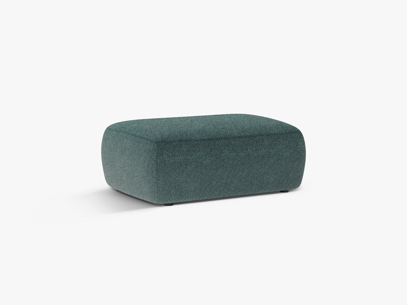 Micadoni Hocker Kate 1-Sitzer Strukturierter Stoff Puente Grün Blau Melange