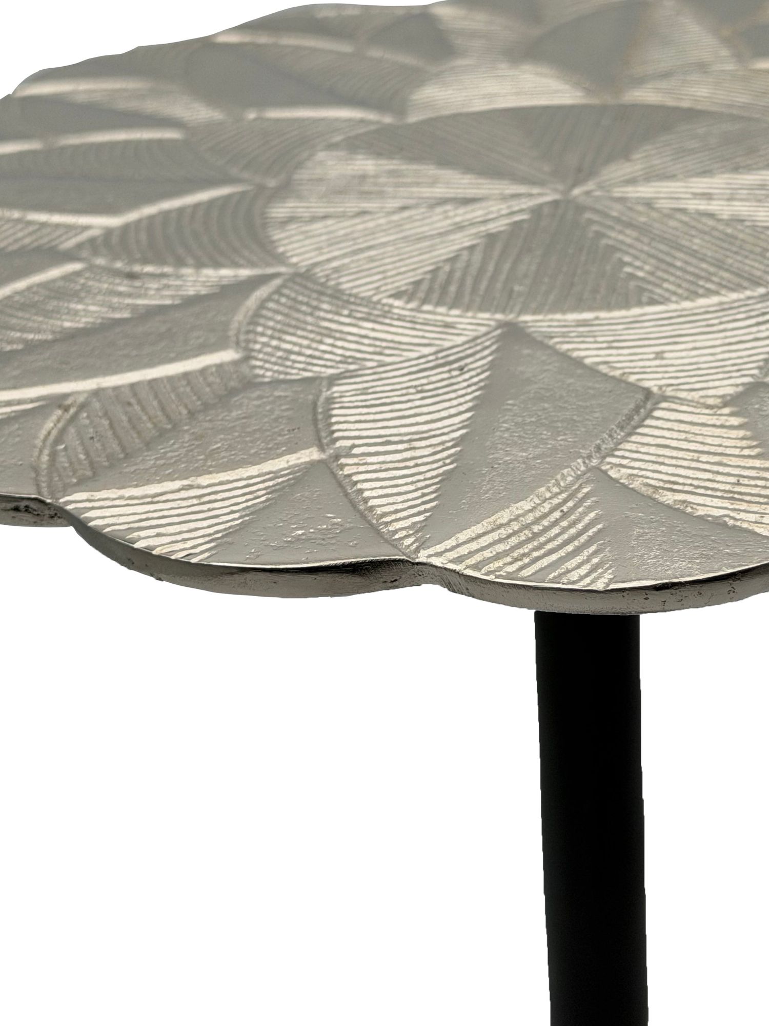 Beistelltisch Selbu Aluminium Silber Ø 29 × H 54 cm