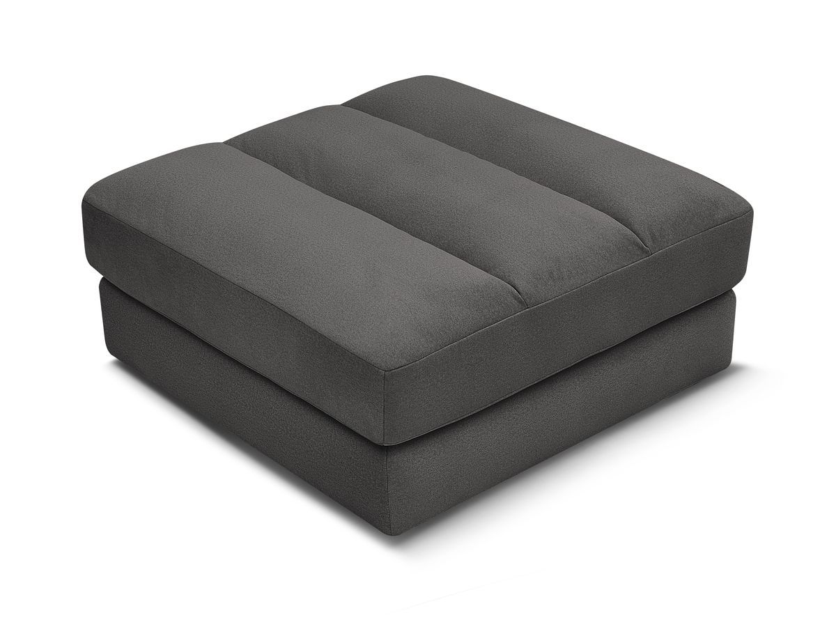 Bobochic Sierra Pouf Samt Schwarz