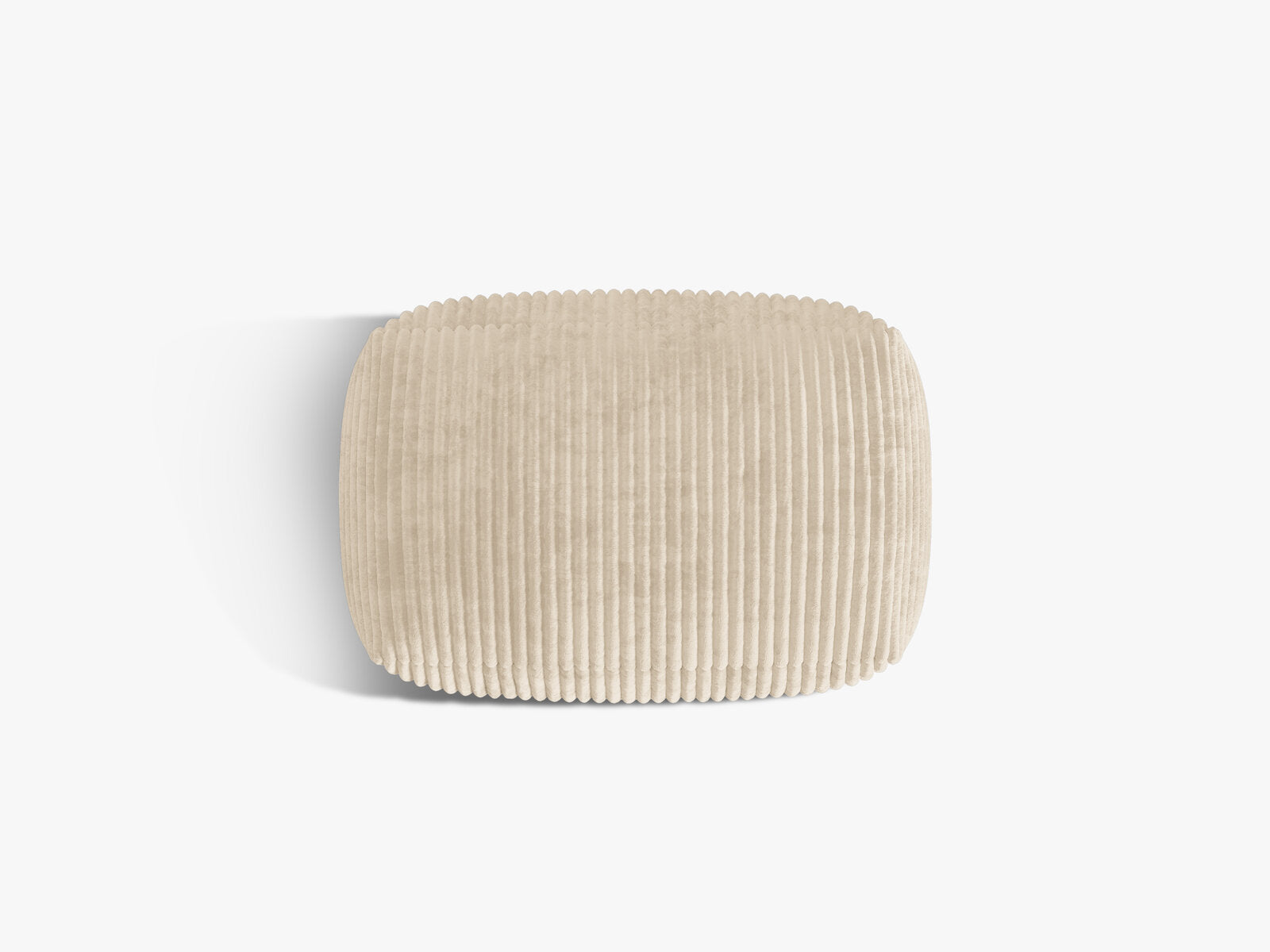 Micadoni Hocker Martina 1-Sitzer Kord Tilia Helles Beige