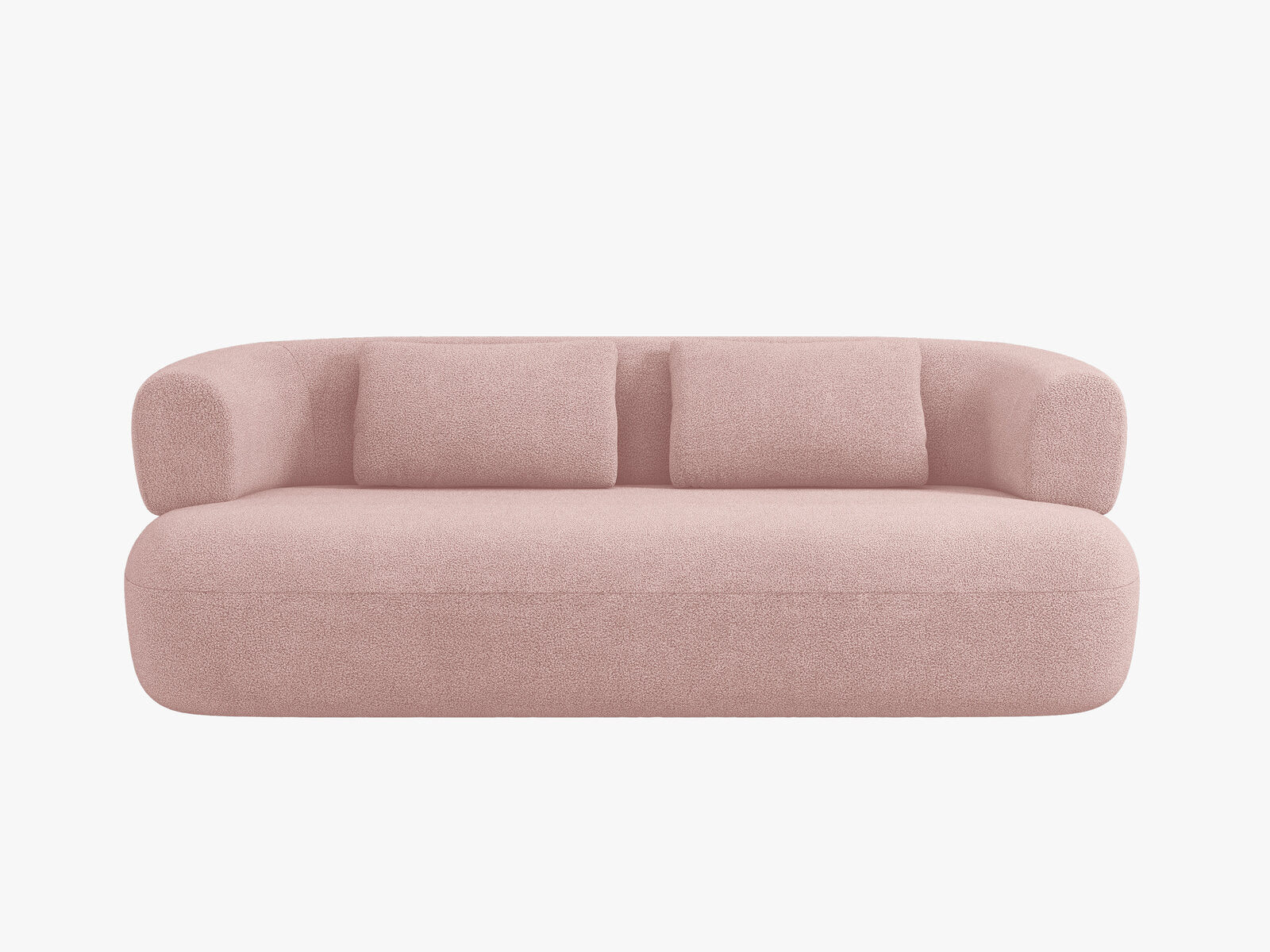 Micadoni Sofa Jenny 2-Sitzer Boucle Now or Never Puderrosa