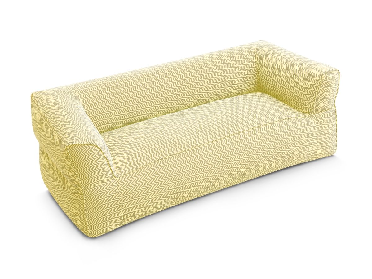Bobochic Nour Gartensofa 3-Sitzer Stoff Gelb
