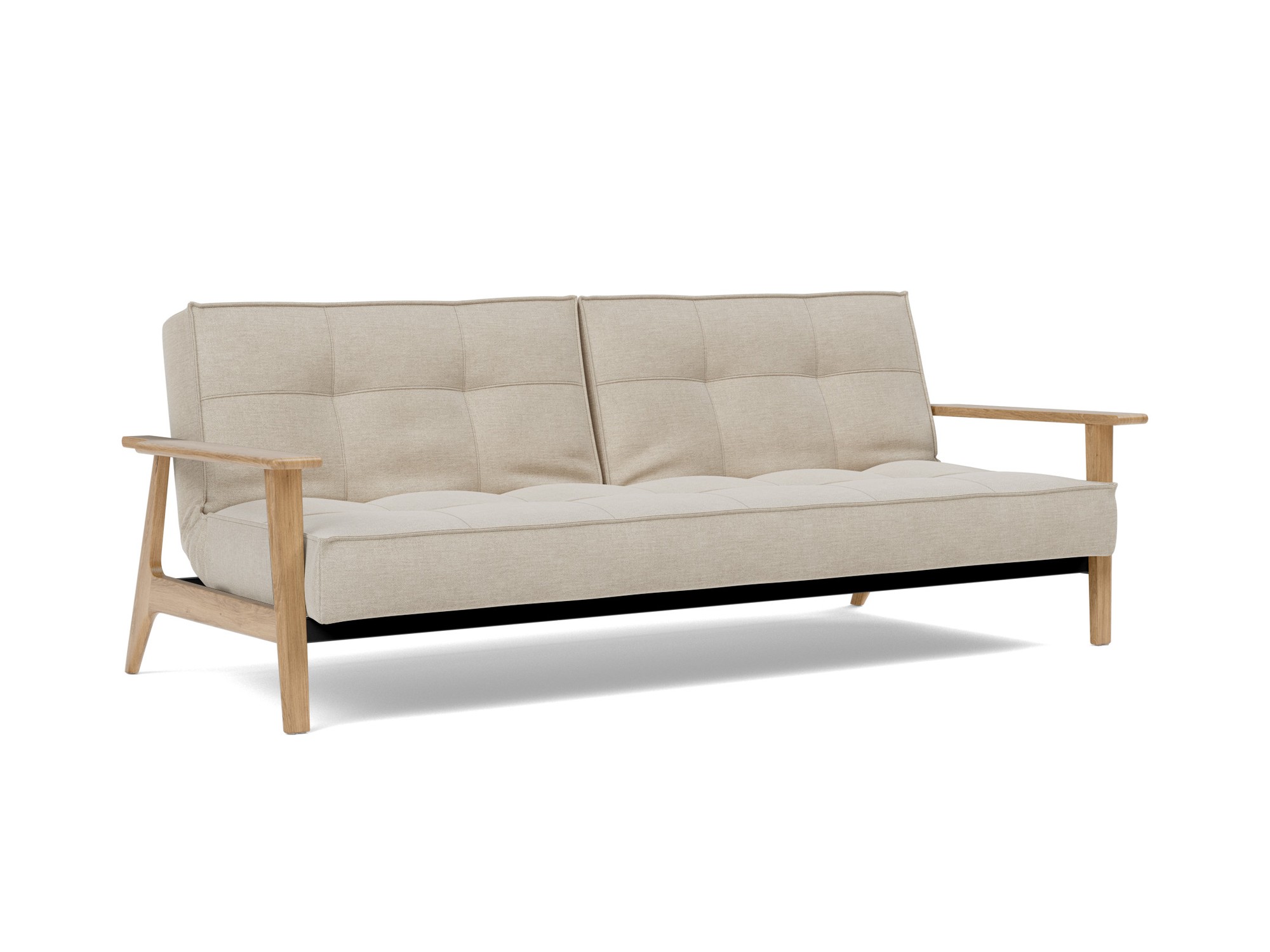 Schlafsofa Splitback Frej Flachgewebe Phobos 586-Latte