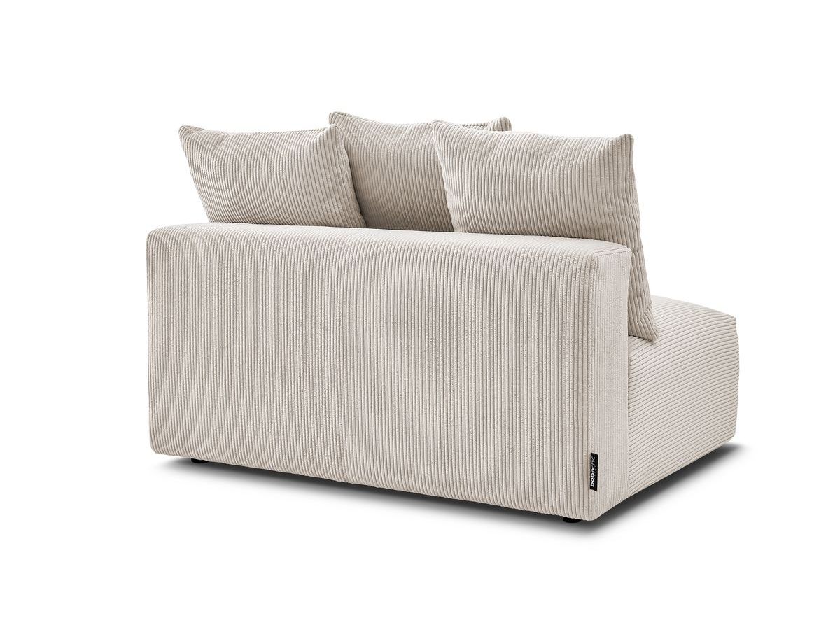 Bobochic Voltaire Sofamodul 2-Sitzer 142 × 100 cm Cordsamt Beige