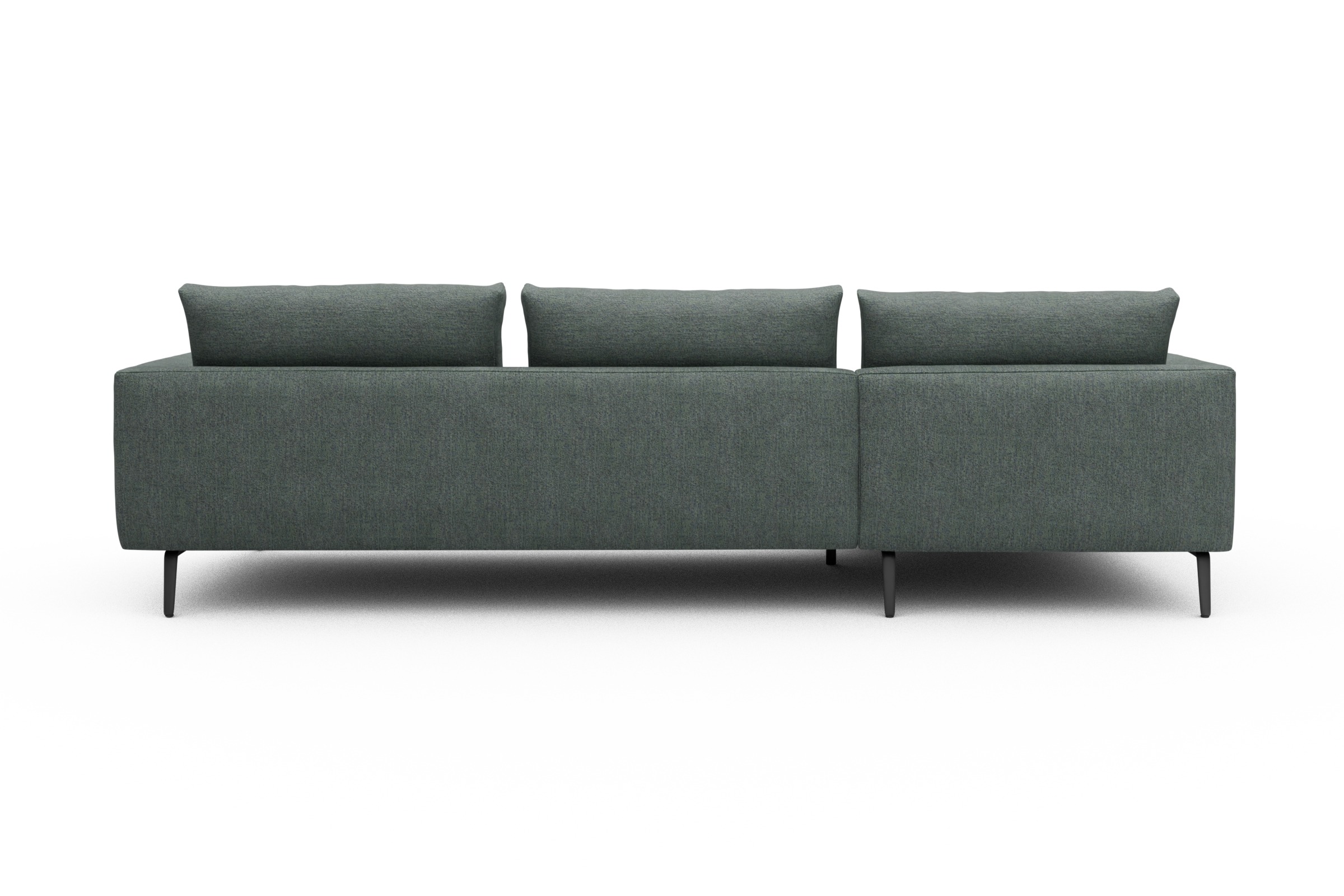 Ecksofa Karl Chaiselongue links mit 2,5-Sitzer Carreno-Ice-Blue