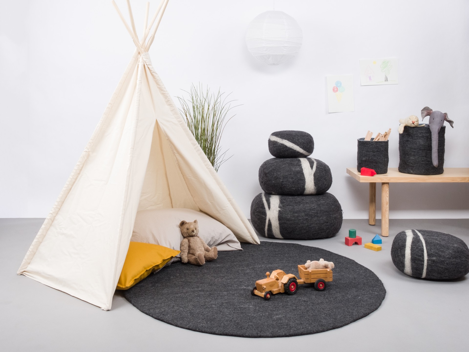 myfelt Hugo Filzteppich - 70 cm