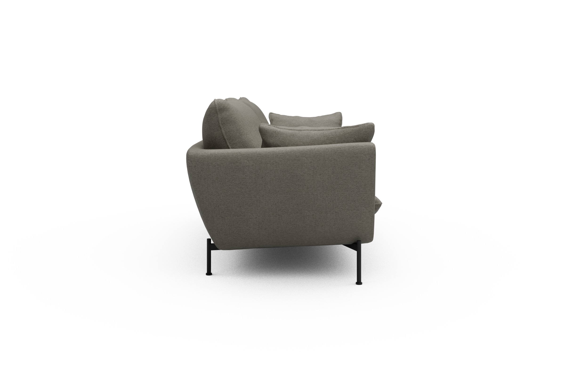 Sofa Anton 3-Sitzer Denari-Warm-Grey
