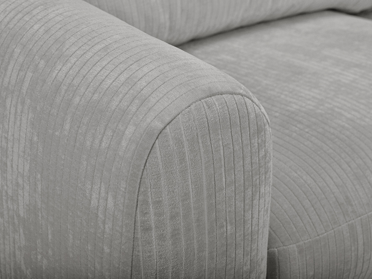 Bobochic Archi Schlafsofa 3-Sitzer Cordsamt Grau, Liegefläche 140 × 190 cm