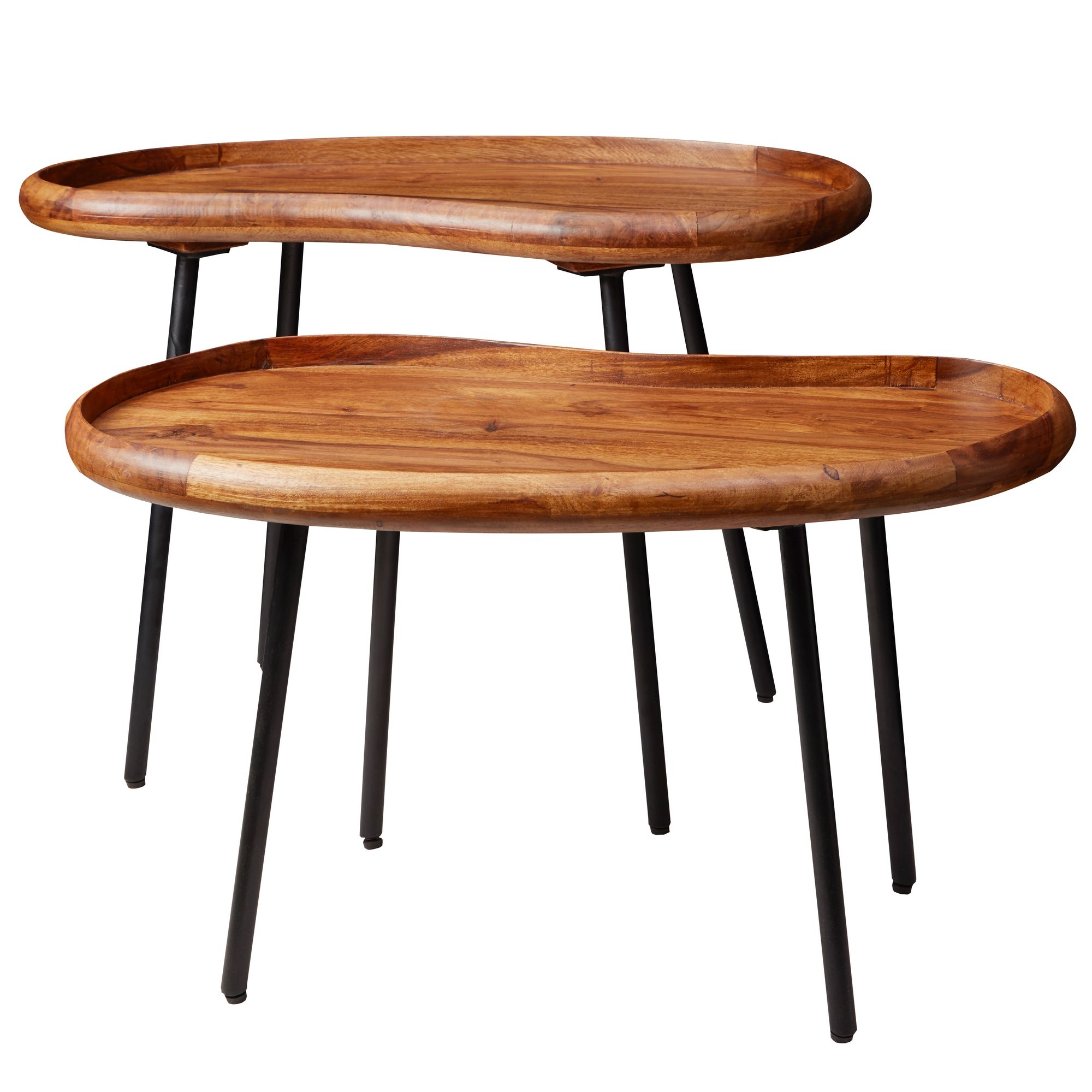 Couchtisch Fauske Sheesham Massivholz Höhe 51 cm