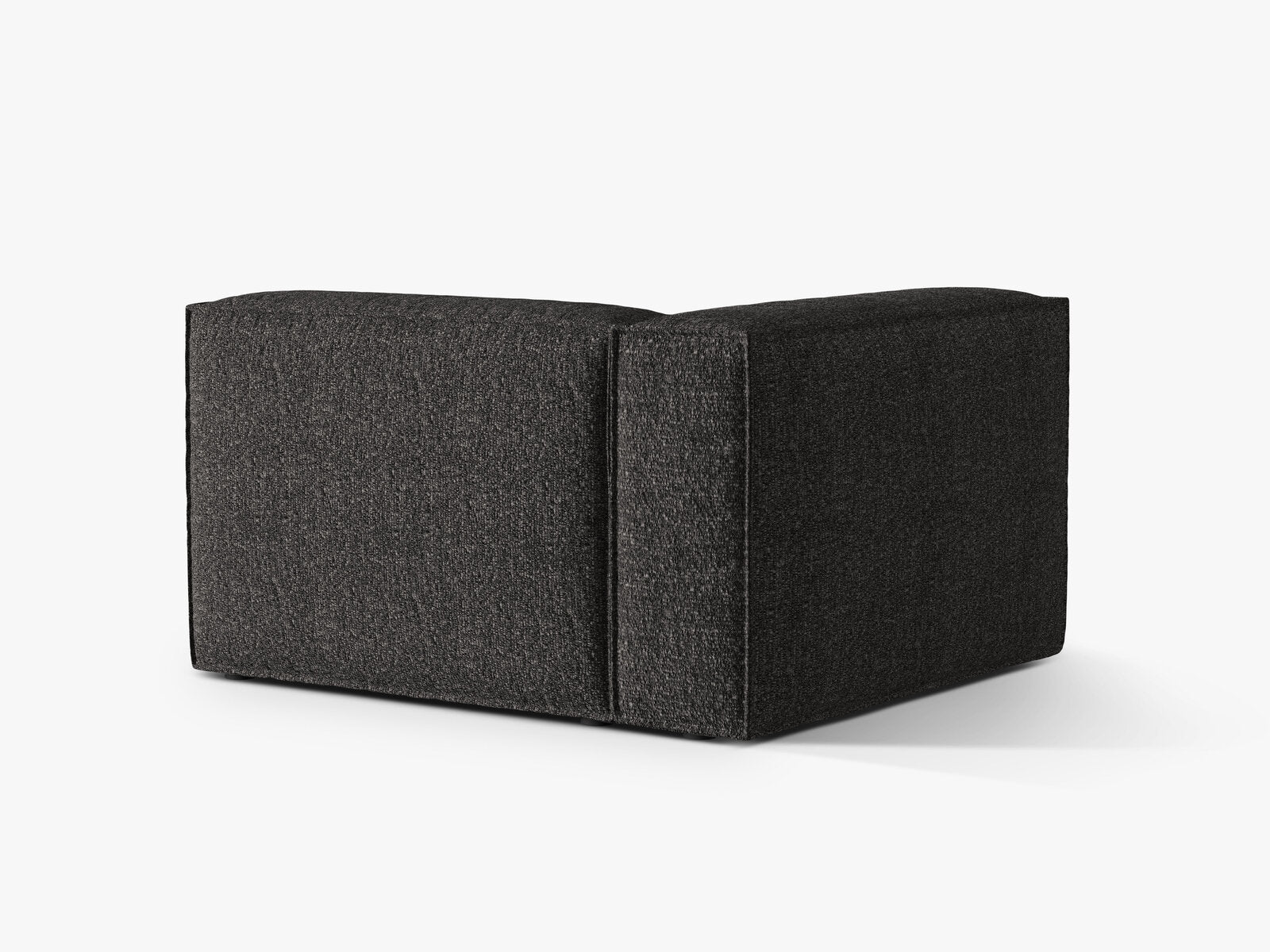 Micadoni Eckmodul Groß Nuria 1-Sitzer Links Boucle Anthrazit