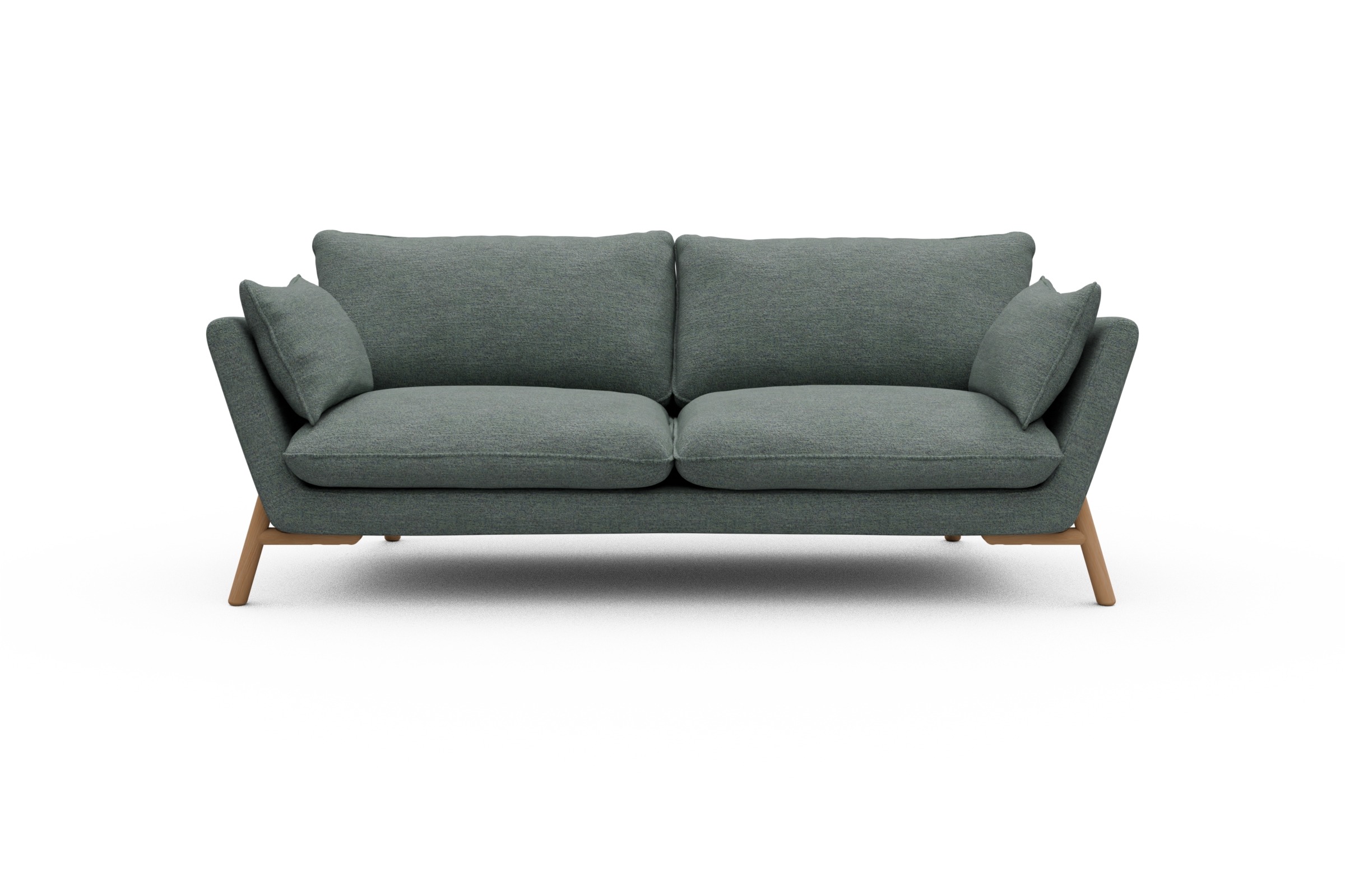Skandi Home Sofa Emil 3-Sitzer Beinfarbe Eiche Natur Carreno-Ice-Blue moebelfaktor