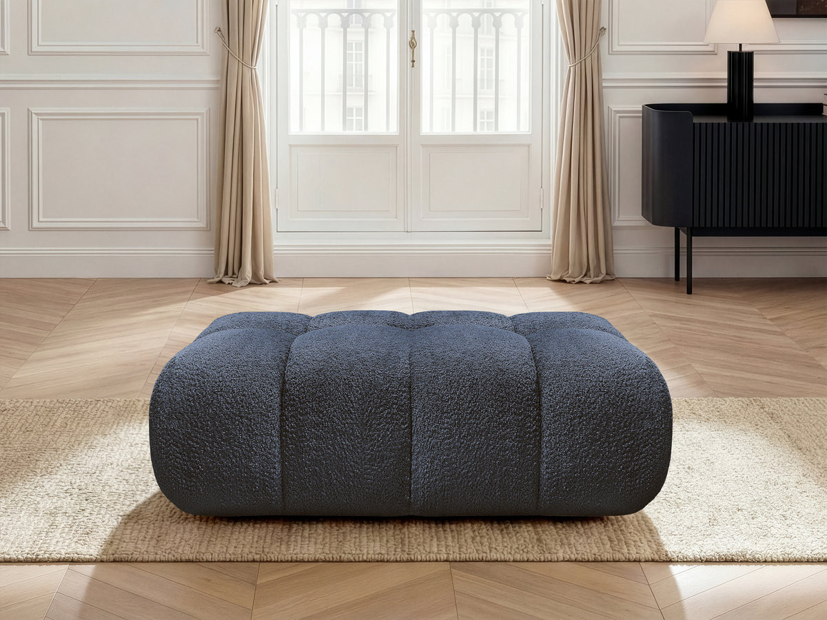 Bobochic Jaya Pouf Chenille Dunkelblau