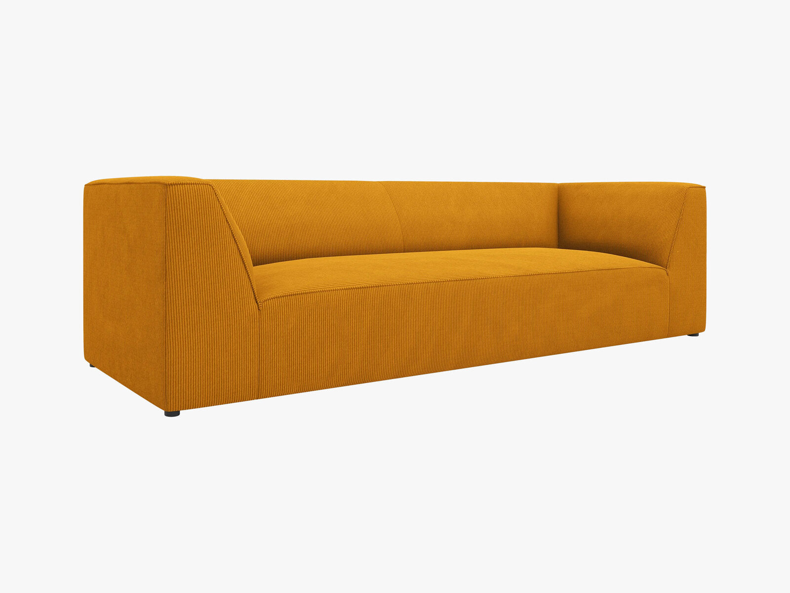 Micadoni Sofa Ruby 3-Sitzer Kord Scala Gelb