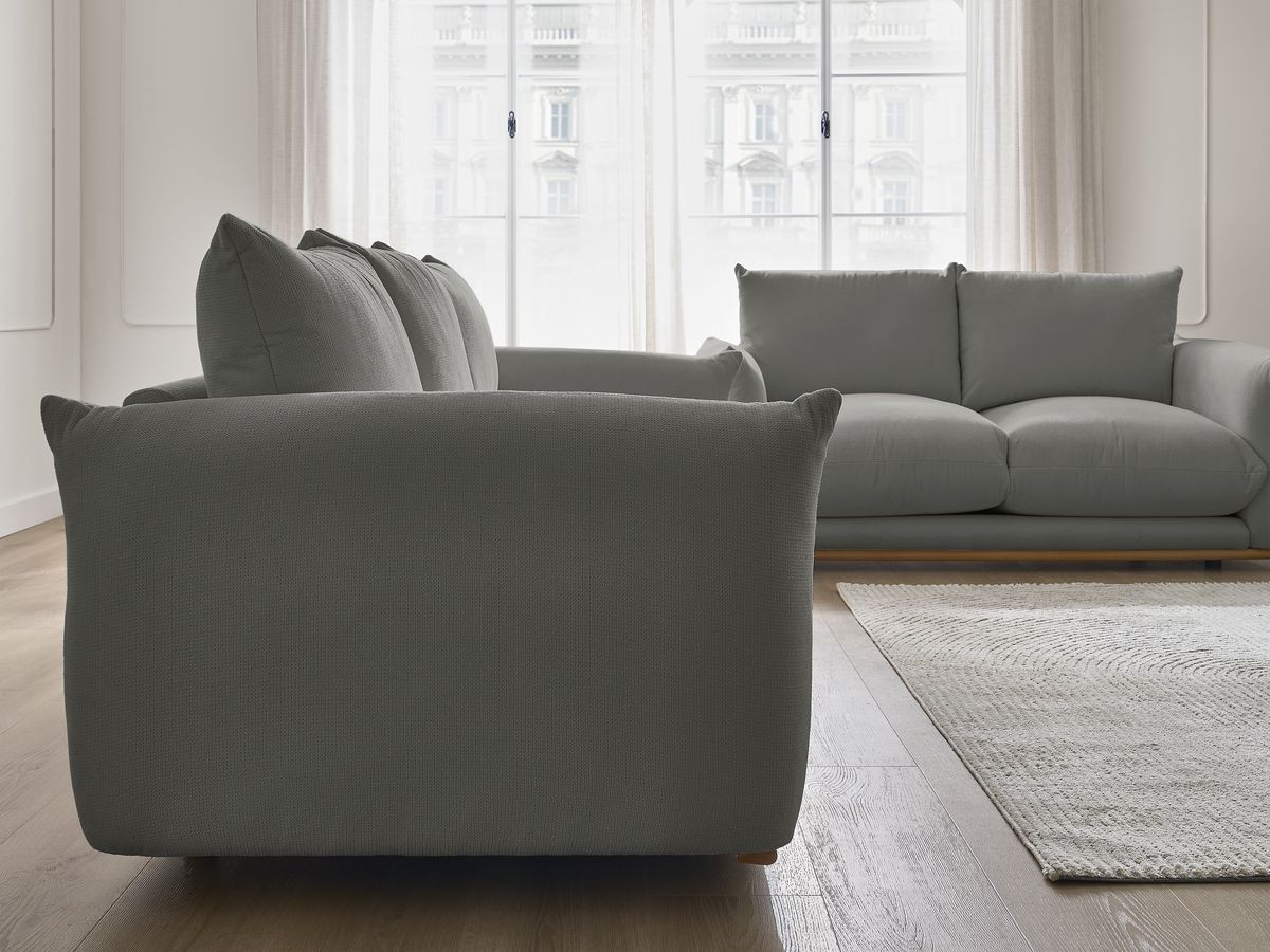 Bobochic Ernest Sofa 5-Sitzer Stoff Dunkelgrau