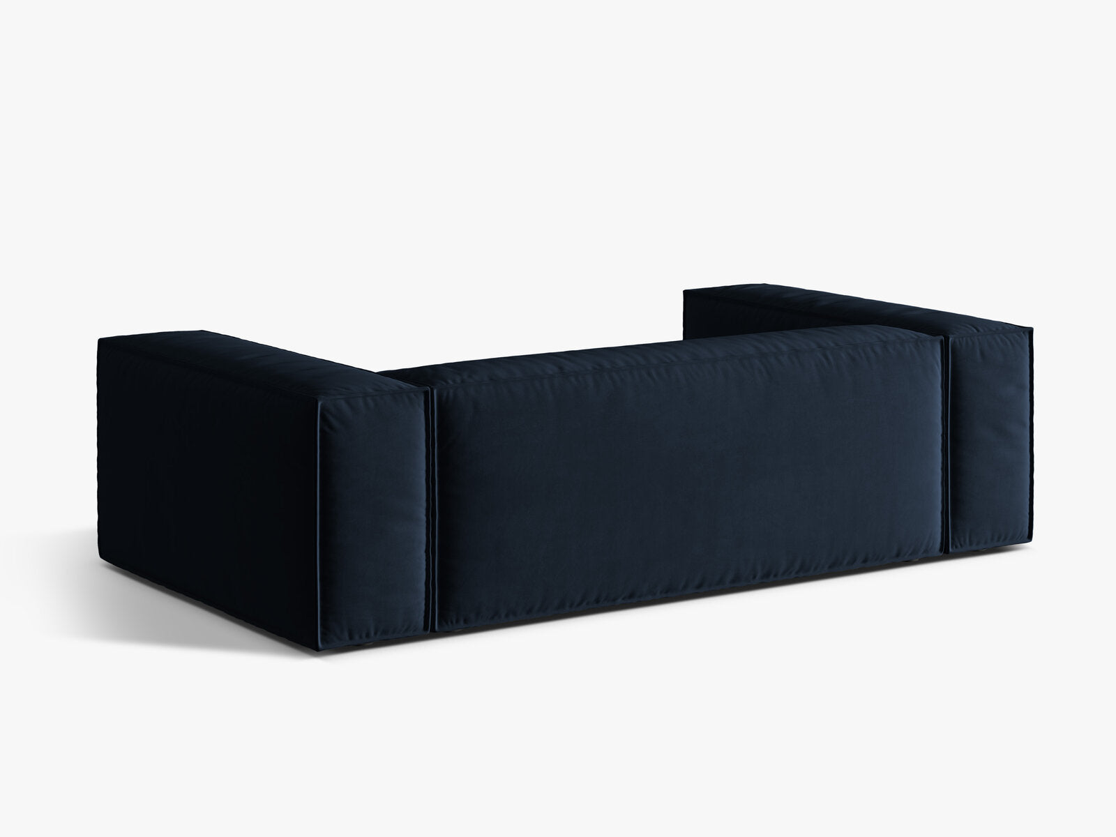 Micadoni Sofa Nuria 3-Sitzer Samt Dunkelblau
