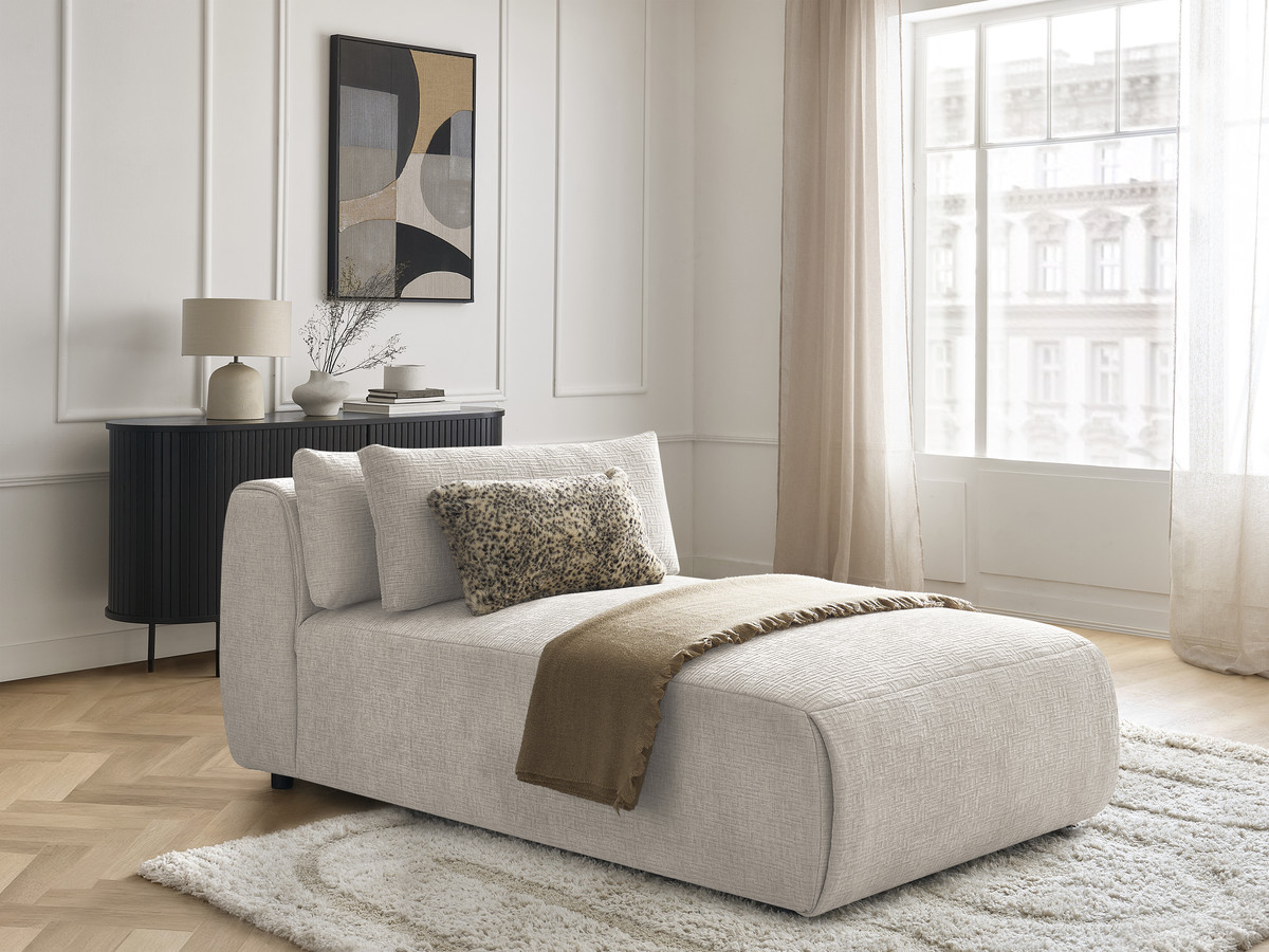 Bobochic Jana Méridienne-Modul Strukturstoff Beige