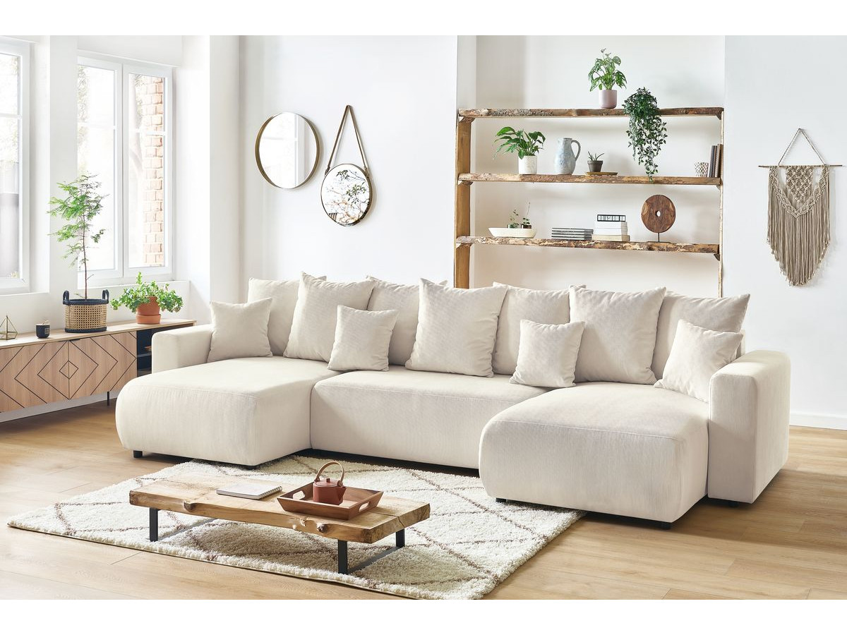 Bobochic Envy Wohnlandschaft Cordsamt Beige