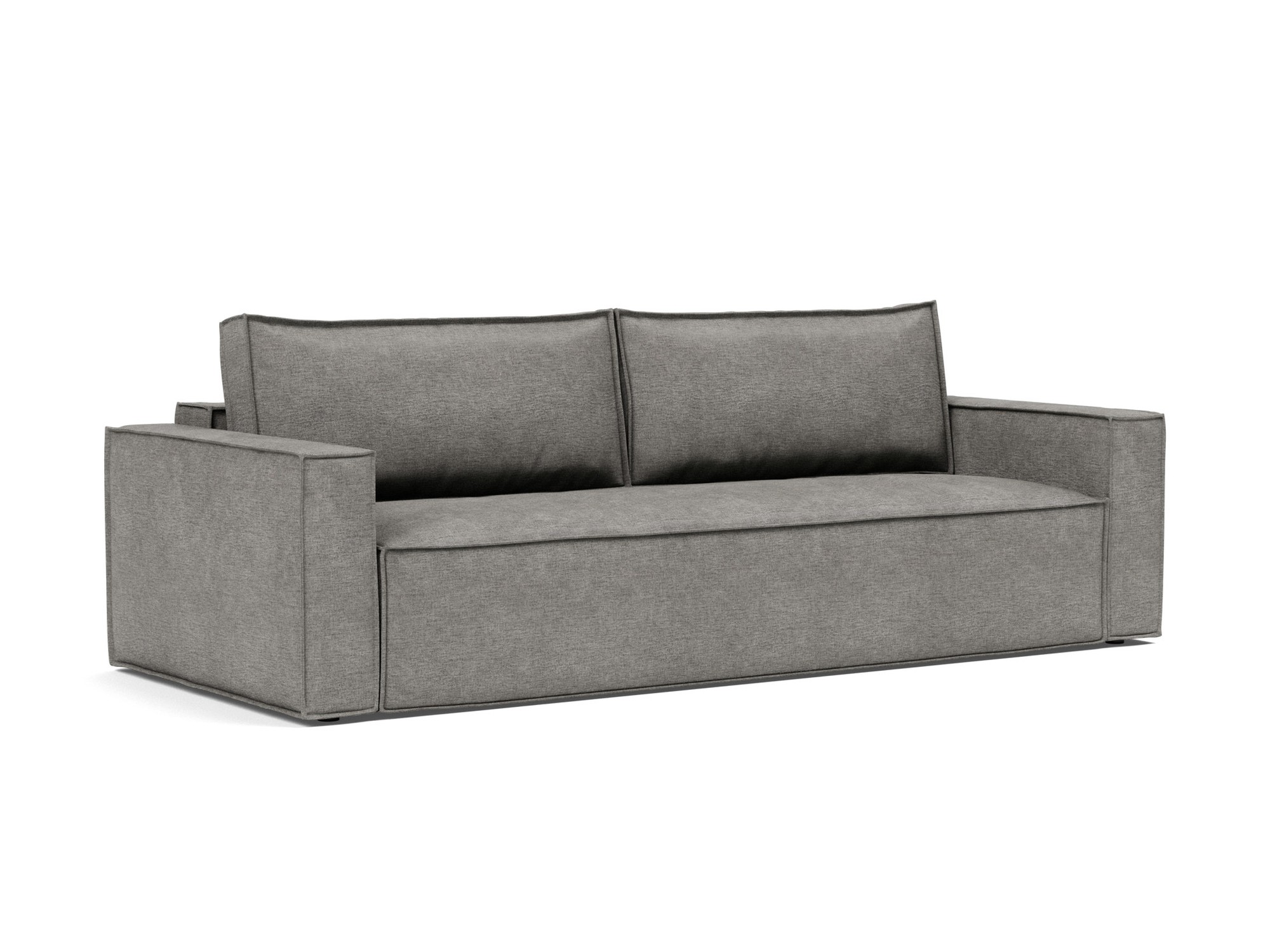 Schlafsofa Newilla Flachgewebe Avella 282-Warm-Grey