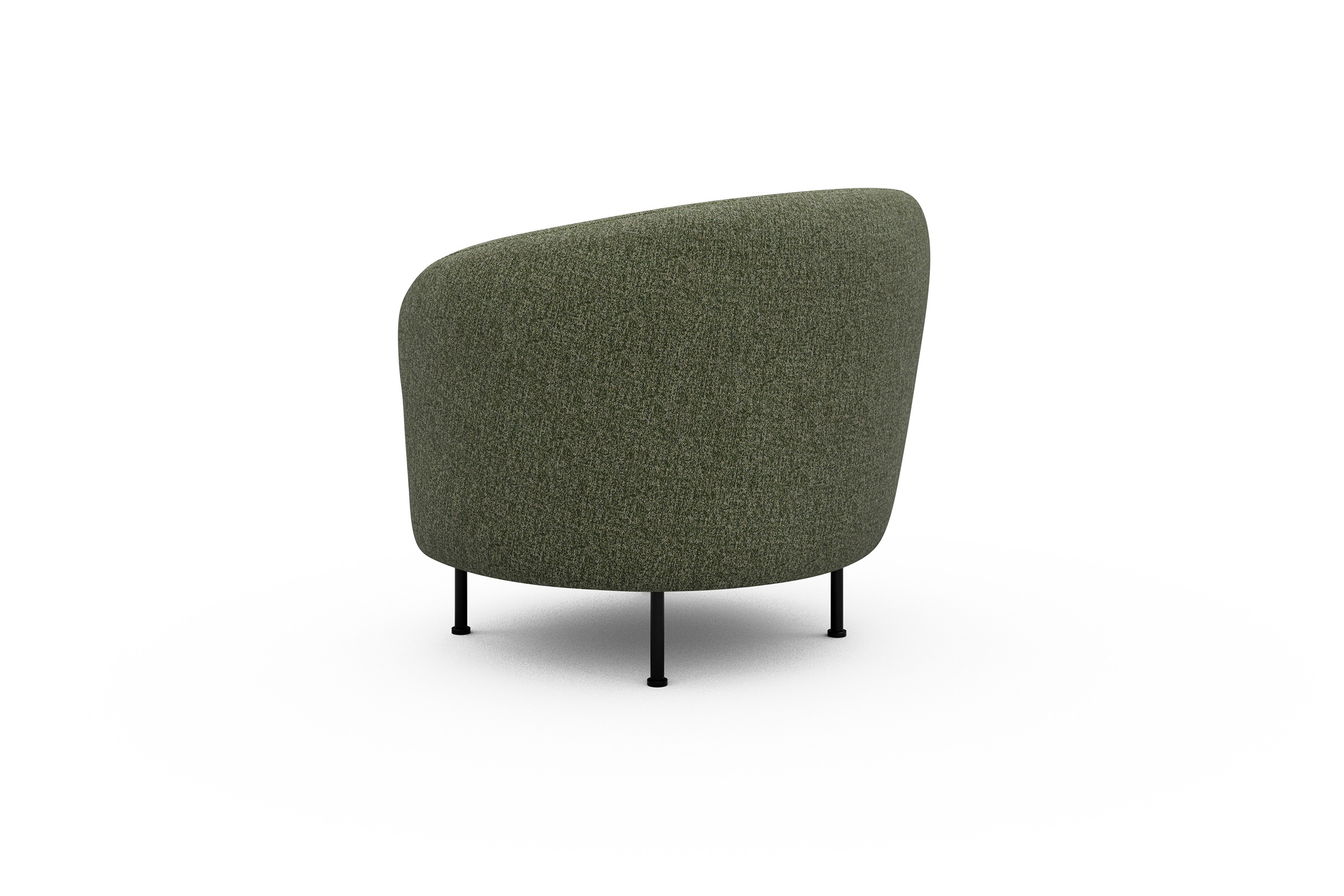 Sessel Ronda Metallbeine Schwarz Carreno-Vivid-Green