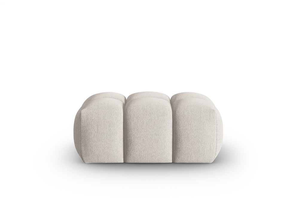Cosmopolitan Design Pouf Verona Strukturierter Stoff Sorella Beige