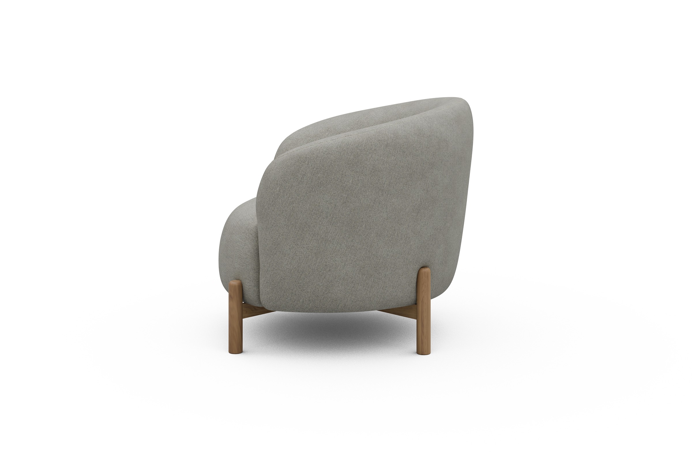 Sessel Ronda Holzbeine Eiche Natur Carreno-Moon-Stone-White