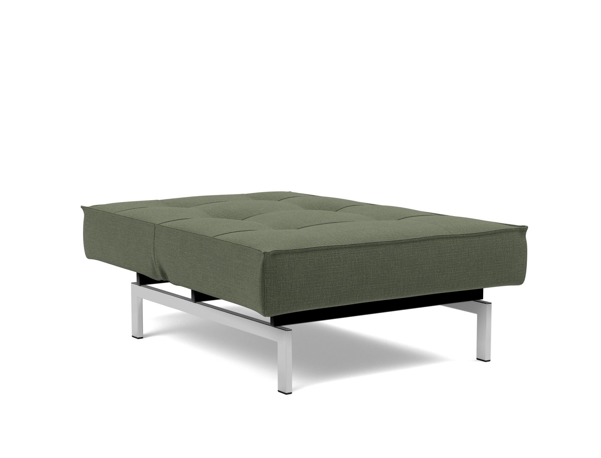 Sessel Splitback Chenille Esina 413-Olive-Green Beine Chrom