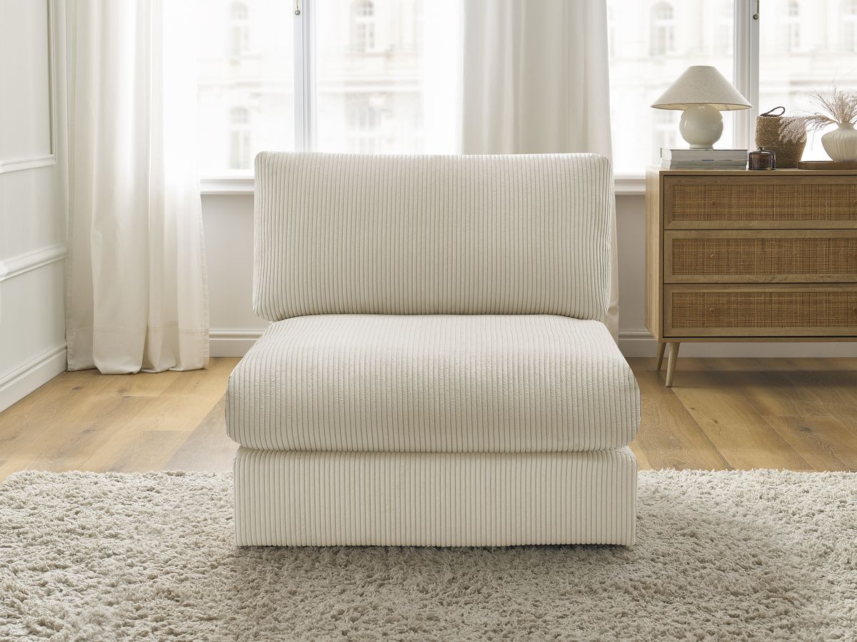 Bobochic Paris Sofamodul 1-Sitzer Cordsamt Beige