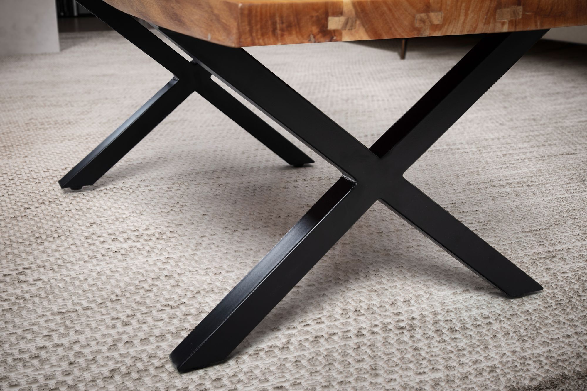 Couchtisch Lovund Akazie Massivholz 120 × 60 × 46 cm