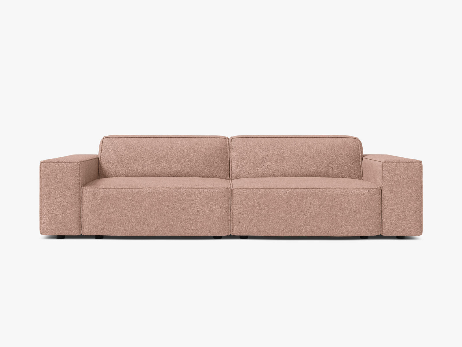 Micadoni 3-Sitzer Sofa Jodie Boucle Baloo Puderrosa