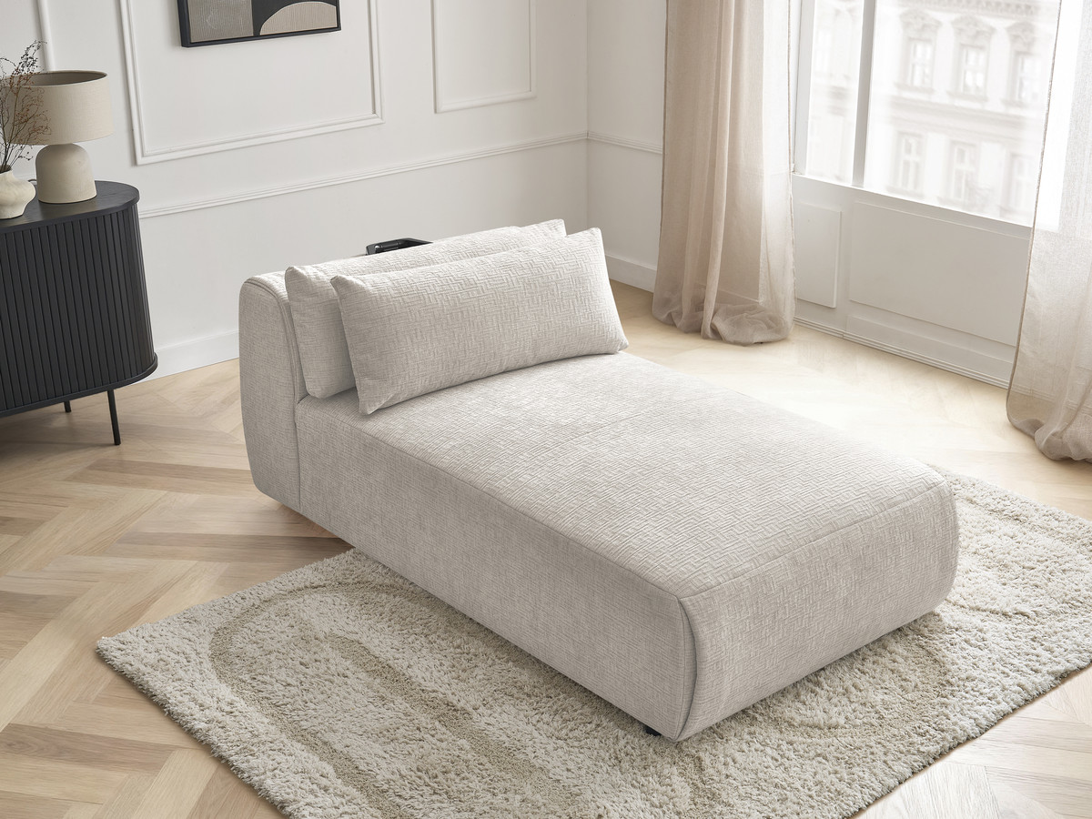 Bobochic Jana Méridienne-Modul Strukturstoff Beige