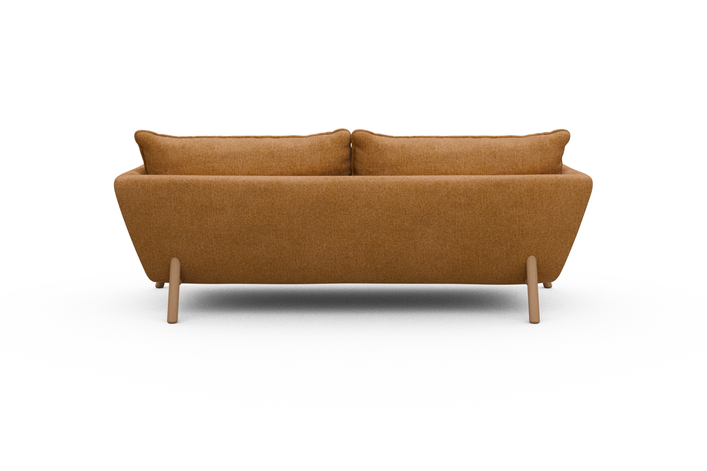 Sofa Emil PREMIUM 3-Sitzer Beinfarbe Eiche Natur Casone-Warm-Yellow