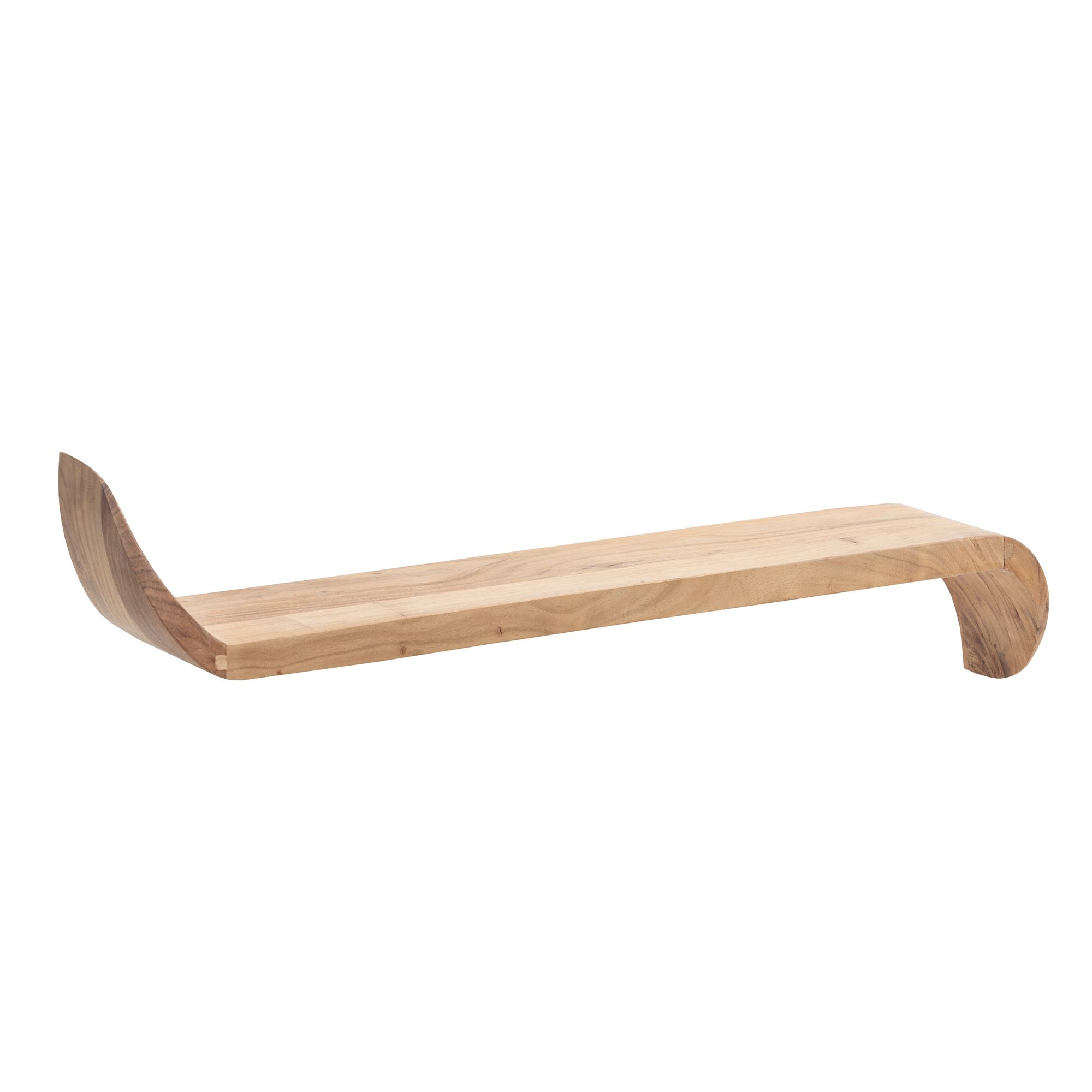 Wandregal Klepp Mango Massivholz Braun Breite 60 cm