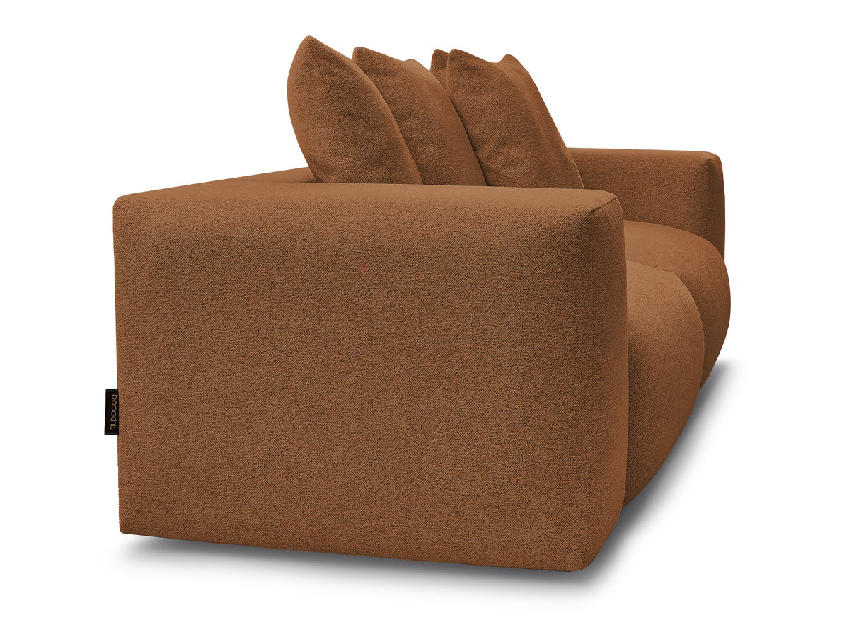 Bobochic Voltaire Sofa 3-Sitzer 248 × 100 cm Melange-Stoff Orange