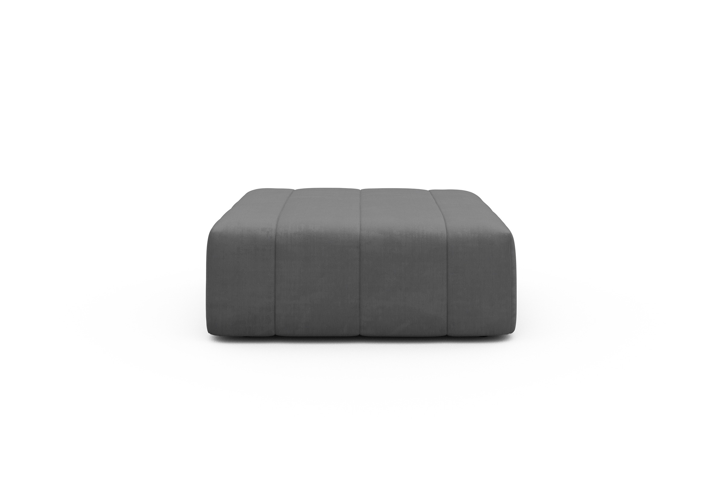 Sitzhocker Hugo Ottomane Cordufine-Grey