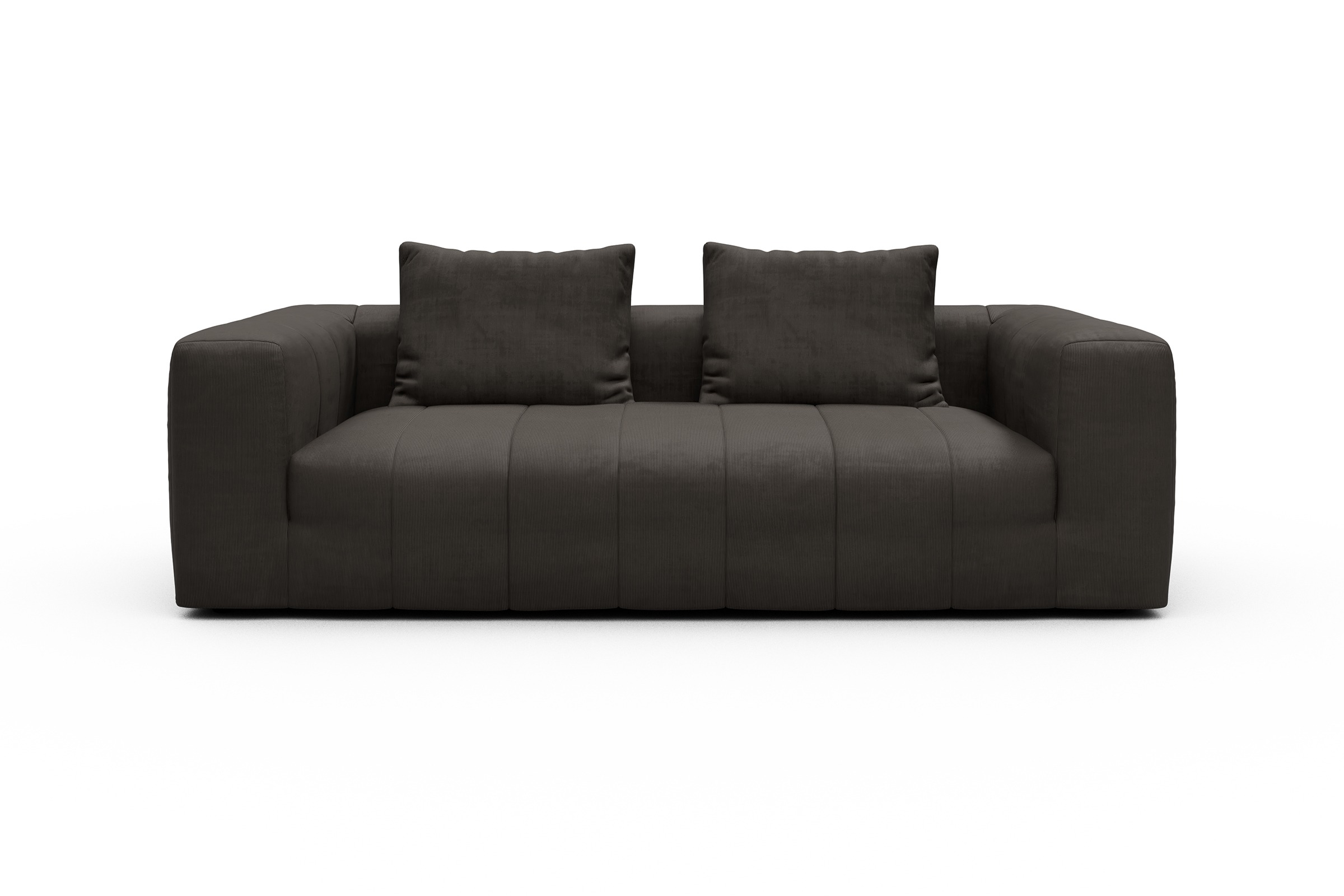 Sofa Hugo 3-Sitzer Cordufine-Taupe