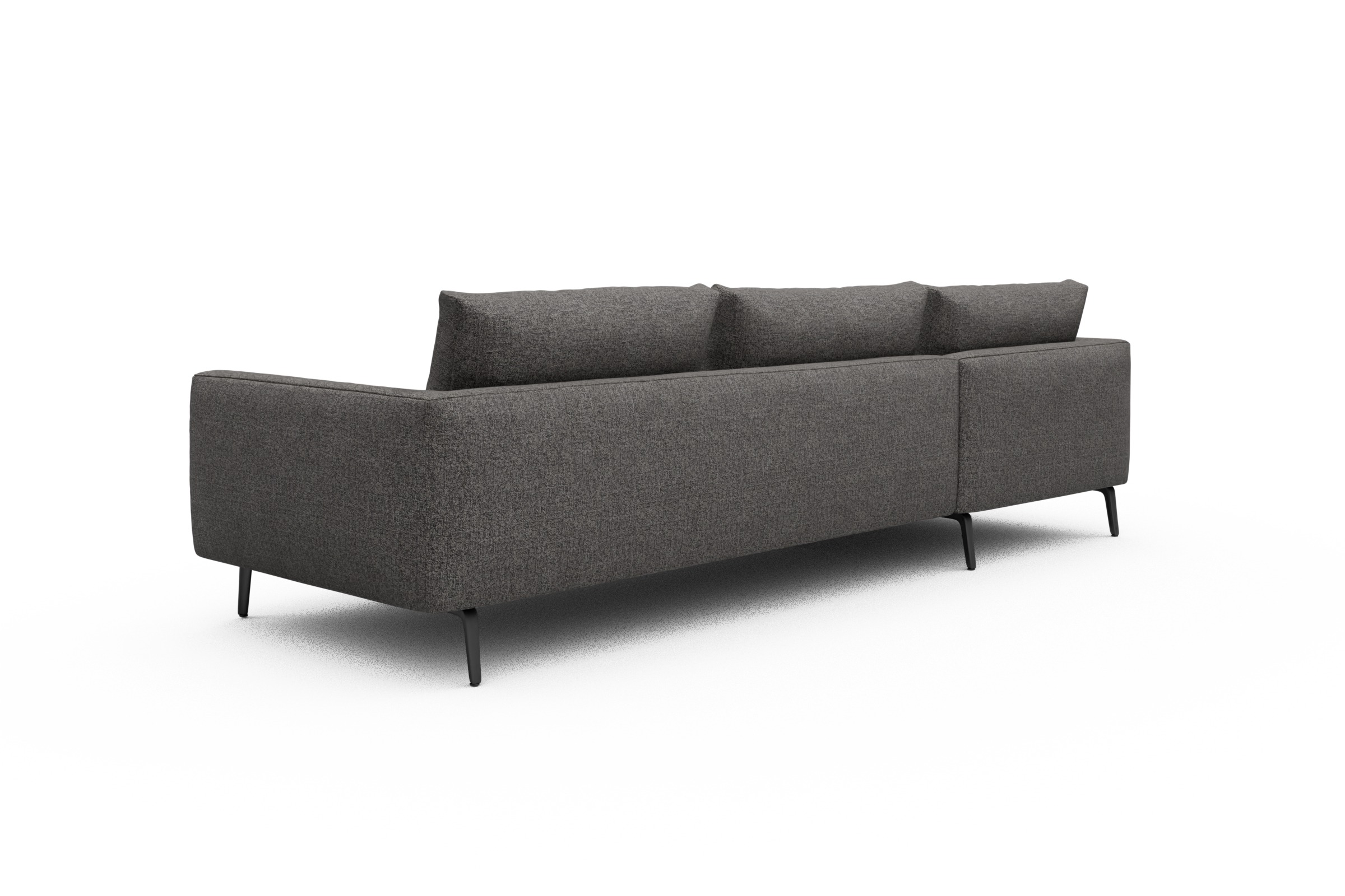 Ecksofa Karl Chaiselongue links mit 2,5-Sitzer Carreno-Salt-and-Pepper