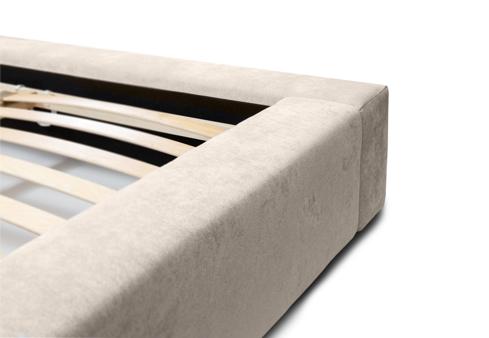 Polsterbett Pavo Chenille 140x200 mit Holzrahmen Ditra-New 20