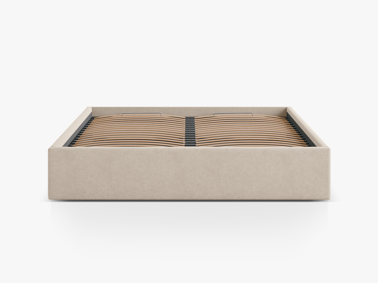 Micadoni Bett Susan Strukturierter Stoff Cappuccino 140x200