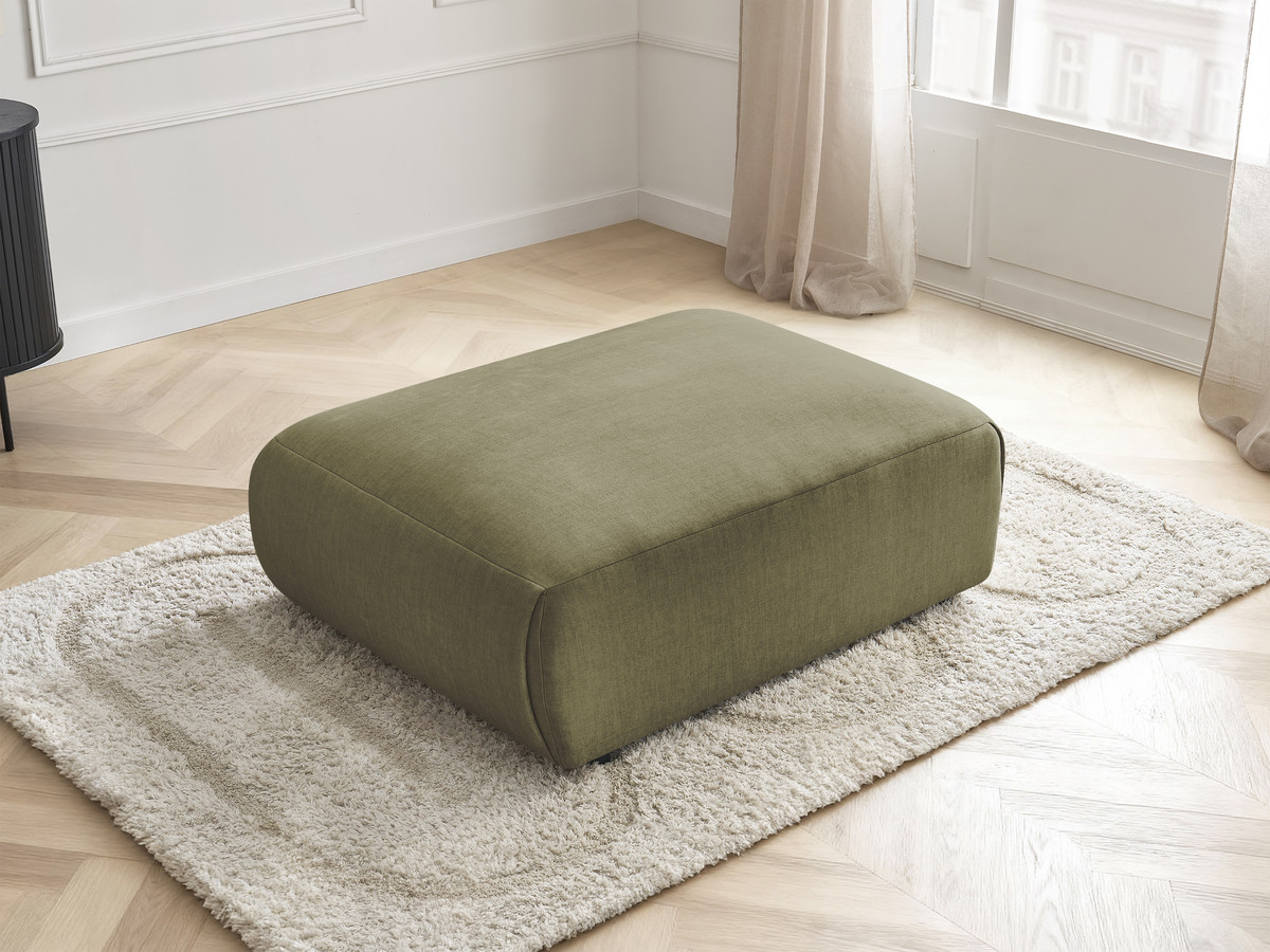 Bobochic Jana Pouf 94 × 114 cm Samt Grün