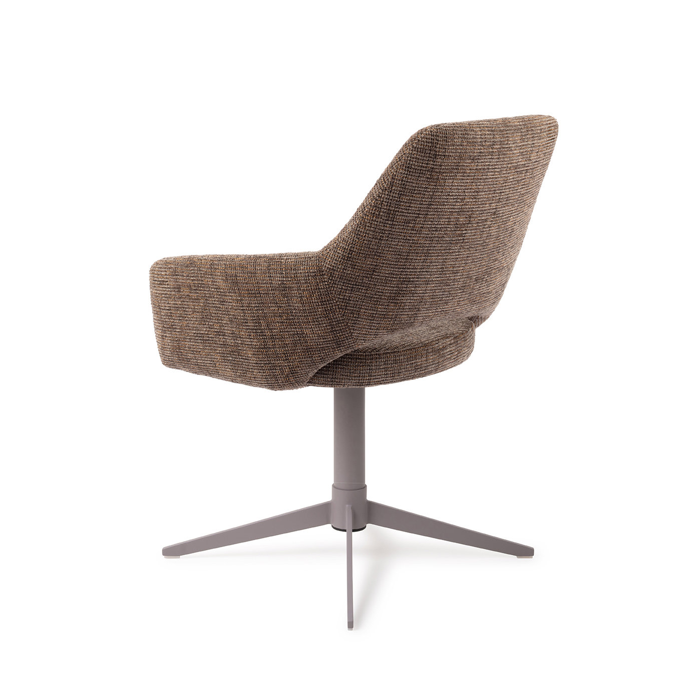 Jesper Home Esszimmerstuhl Yanai Checked Chestnut Quad Grau